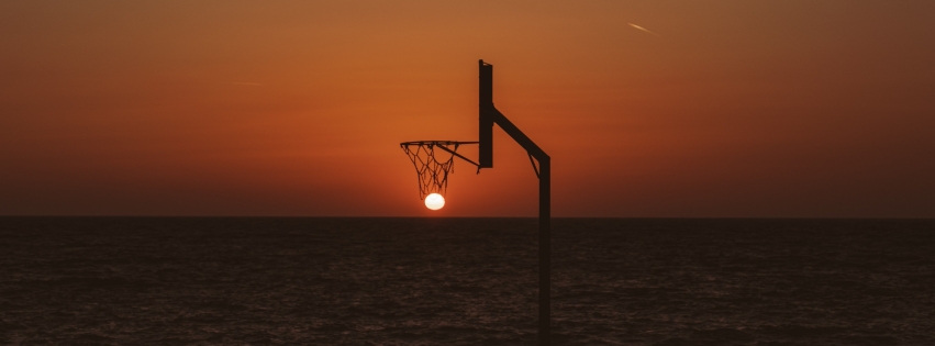 851x315 Basketball Court Sunset 851x315 Resolution Wallpaper, HD Nature ...