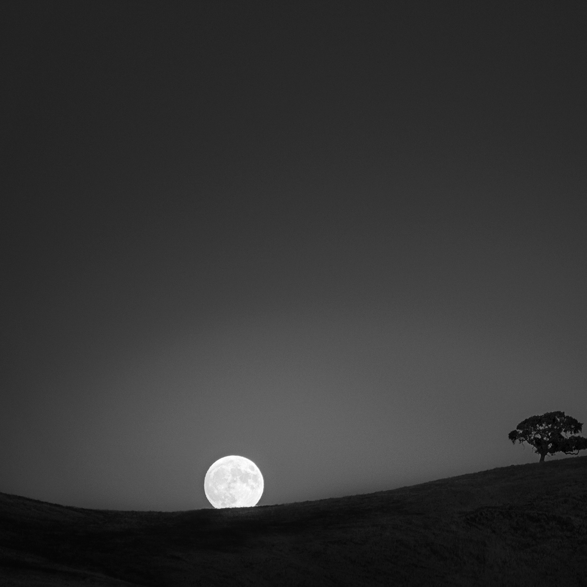 2048x2048 Resolution Moon Night HD Landscape Ipad Air Wallpaper ...