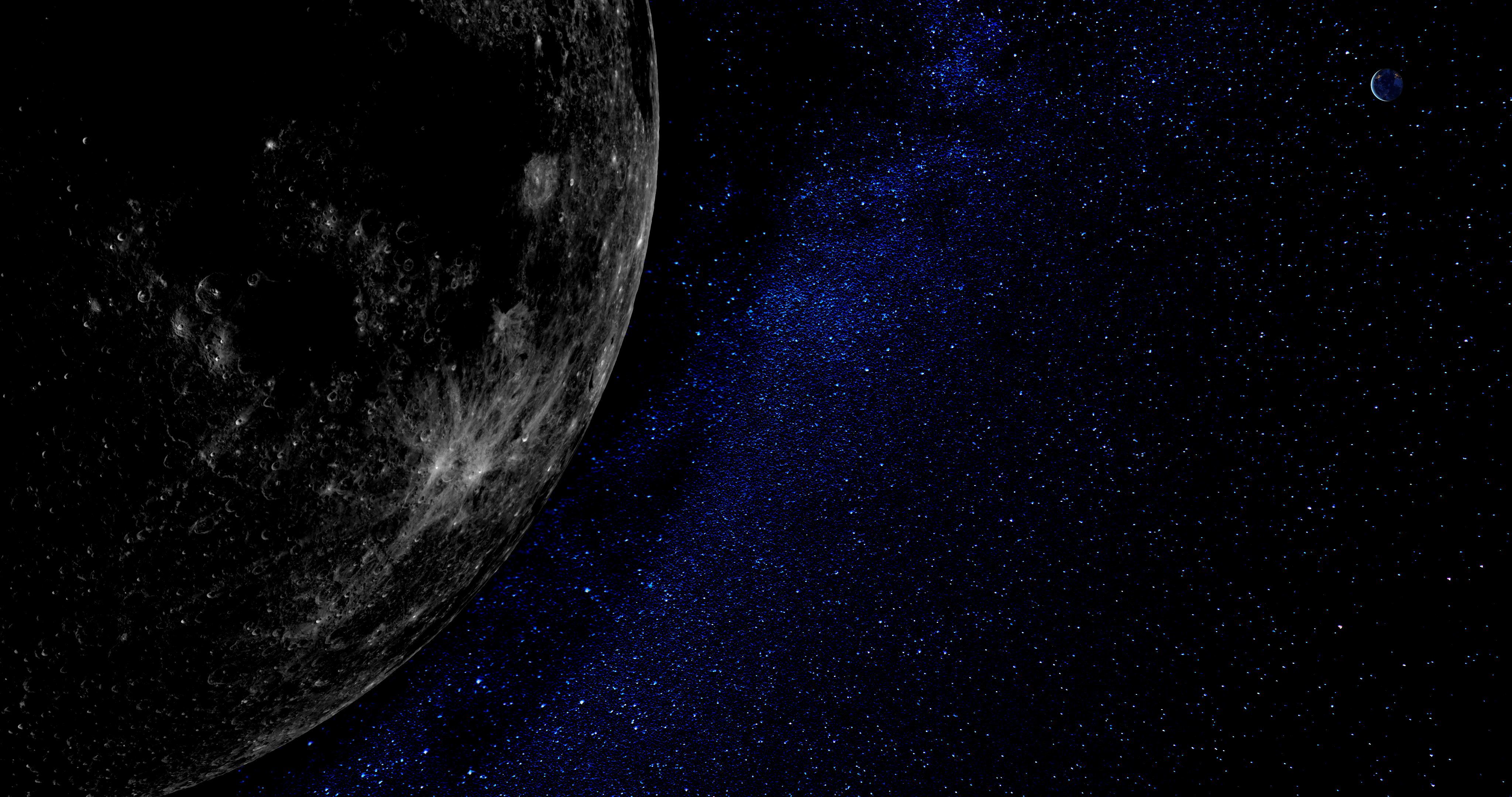 Moon To Earth 4K Art Wallpaper, HD Artist 4K Wallpapers, Images, Photos