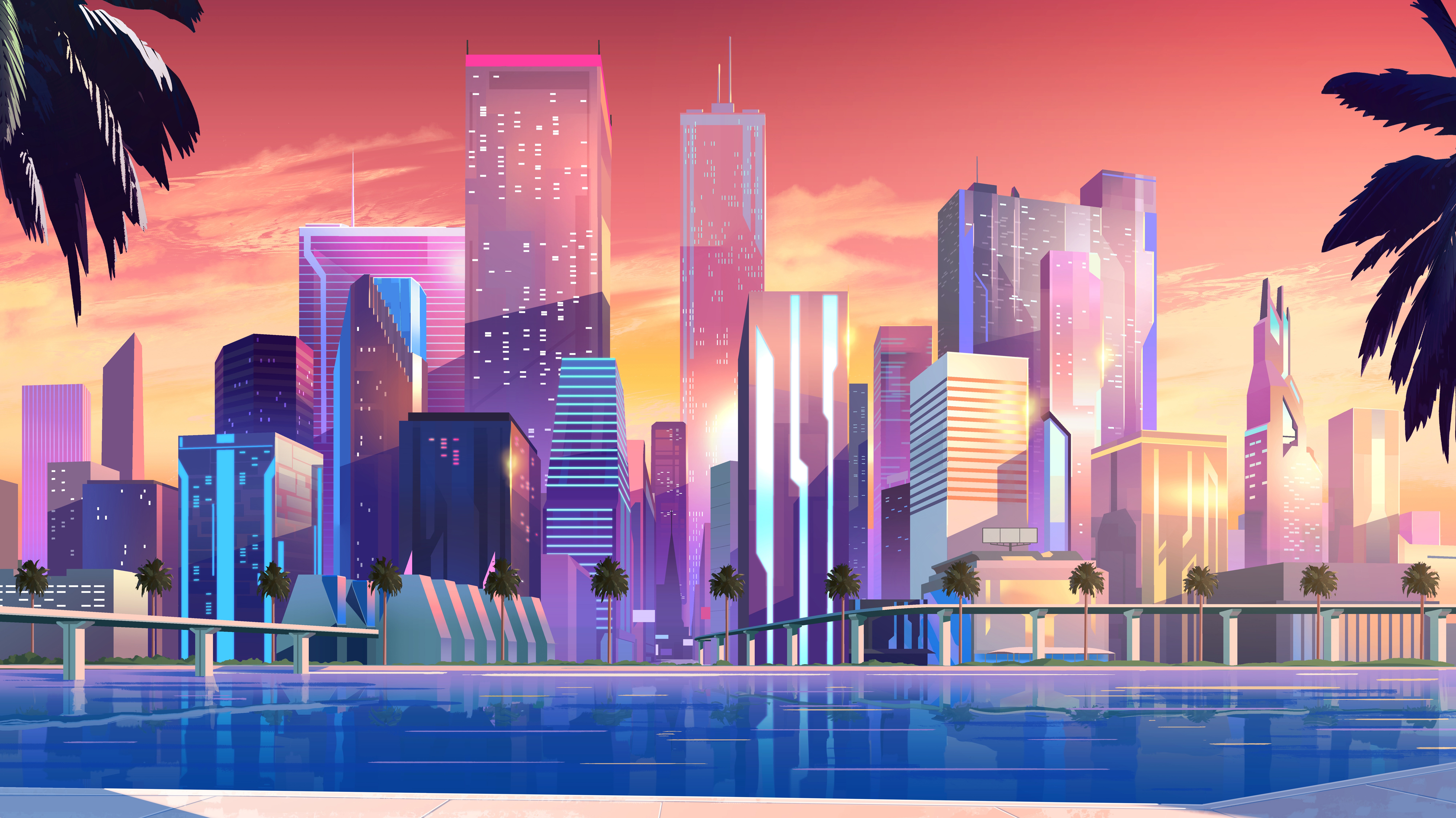 Moonbeam City Wallpaper, HD City 4K Wallpapers, Images, Photos and  Background - Wallpapers Den