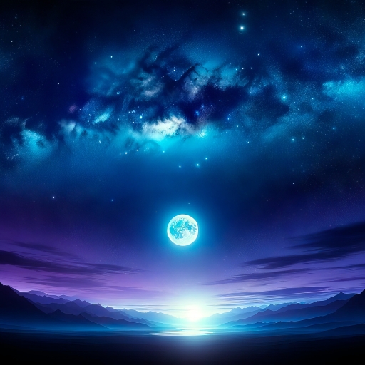 512x512 Resolution Moonlit Starry Night Sky 512x512 Resolution ...