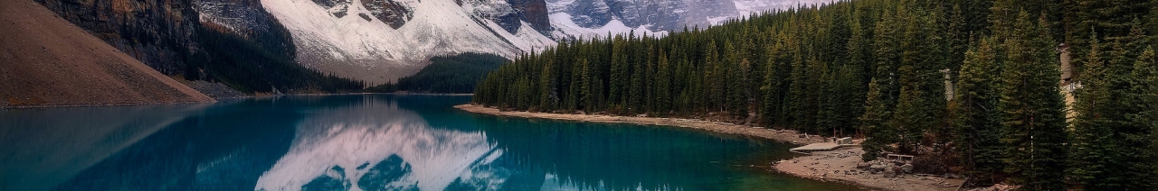 1280x212 Resolution Moraine Lake Canadian Rockies Drone View 1280x212 ...