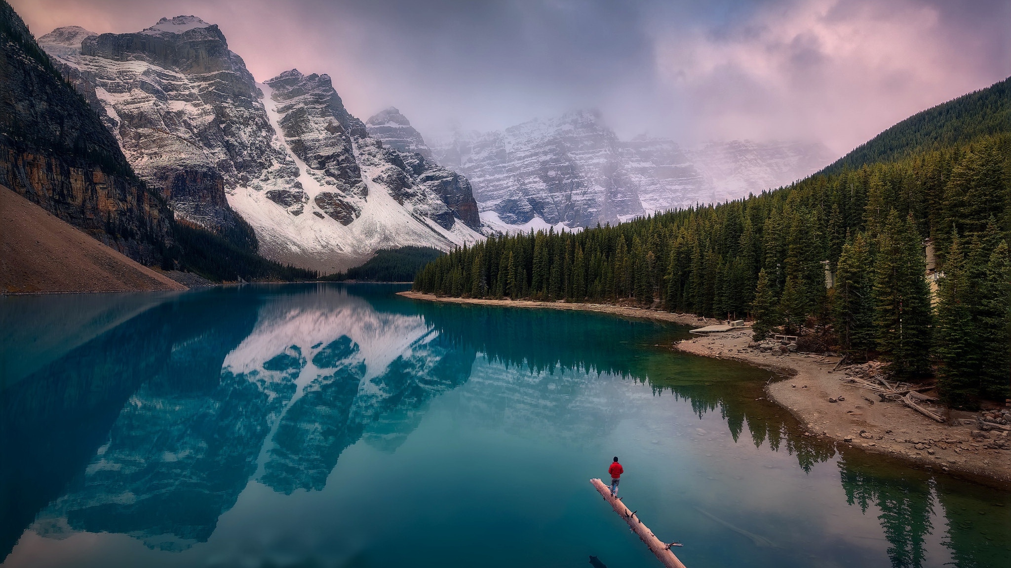 3840x2160 Moraine Lake Canadian Rockies Drone View 4K Wallpaper, HD Nature 4K  Wallpapers, Images, Photos and Background - Wallpapers Den