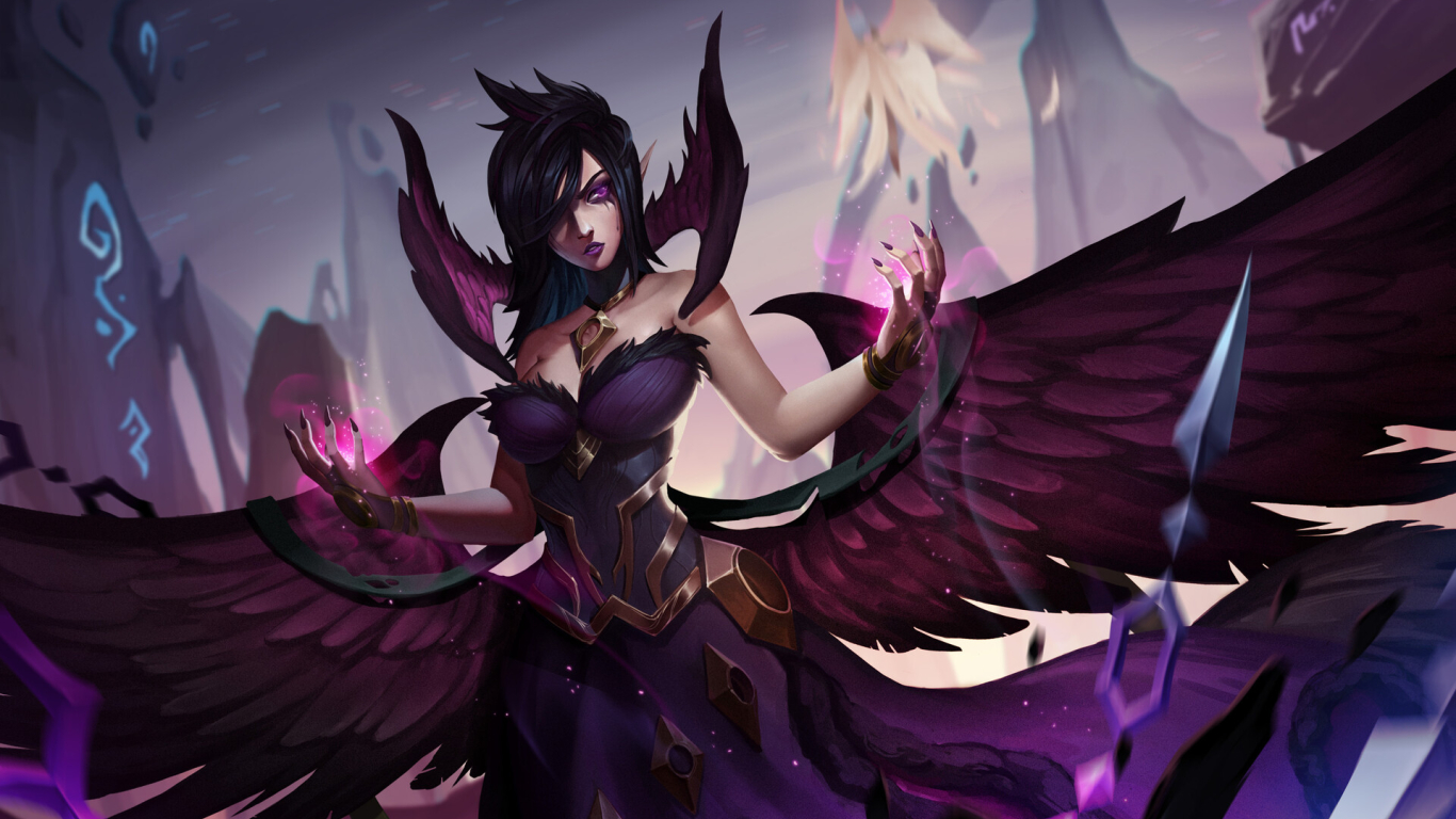 1366x768 Morgana League Of Legends 1366x768 Resolution Wallpaper, HD Games  4K Wallpapers, Images, Photos and Background - Wallpapers Den