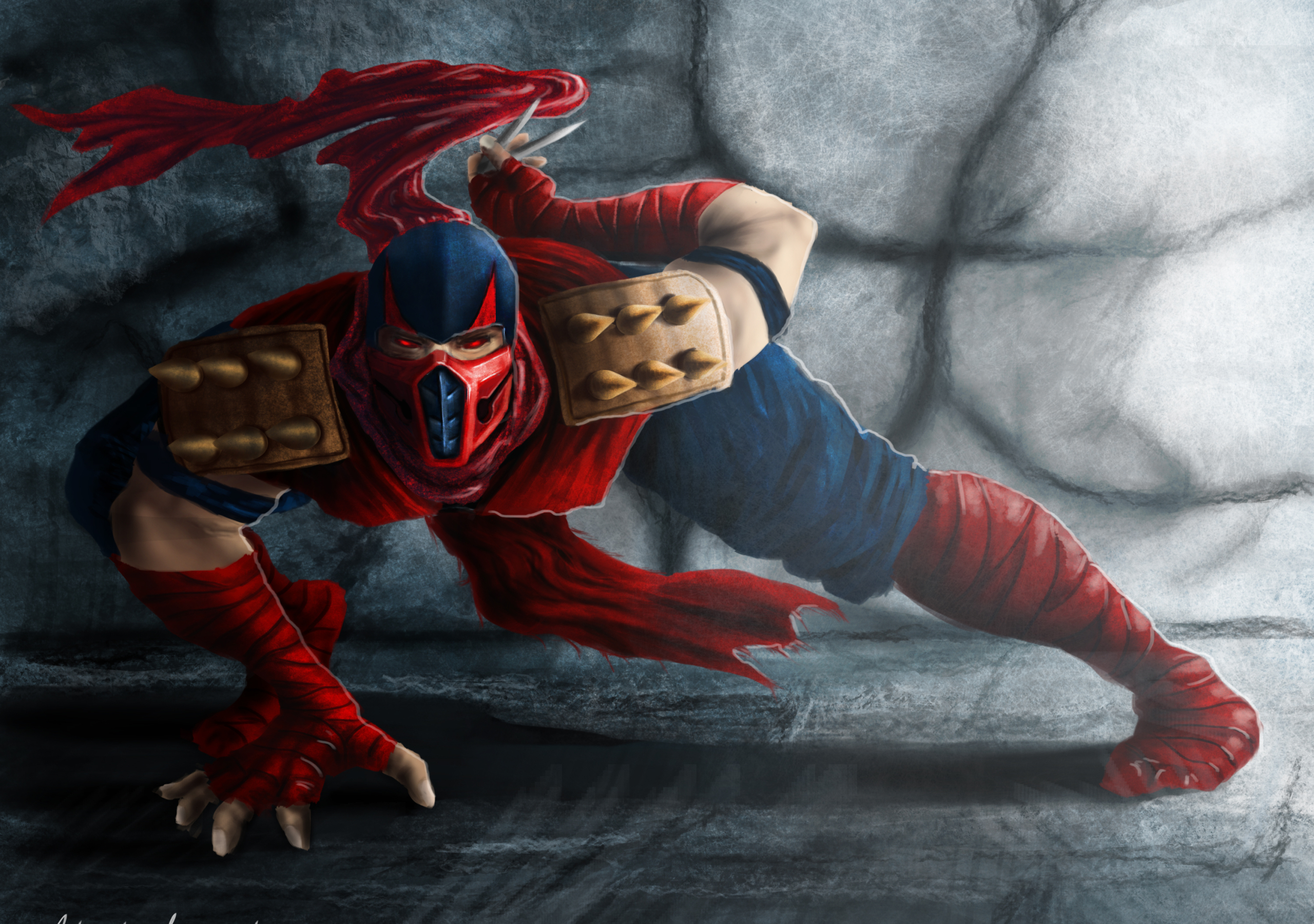 Красный ниндзя Mortal Kombat