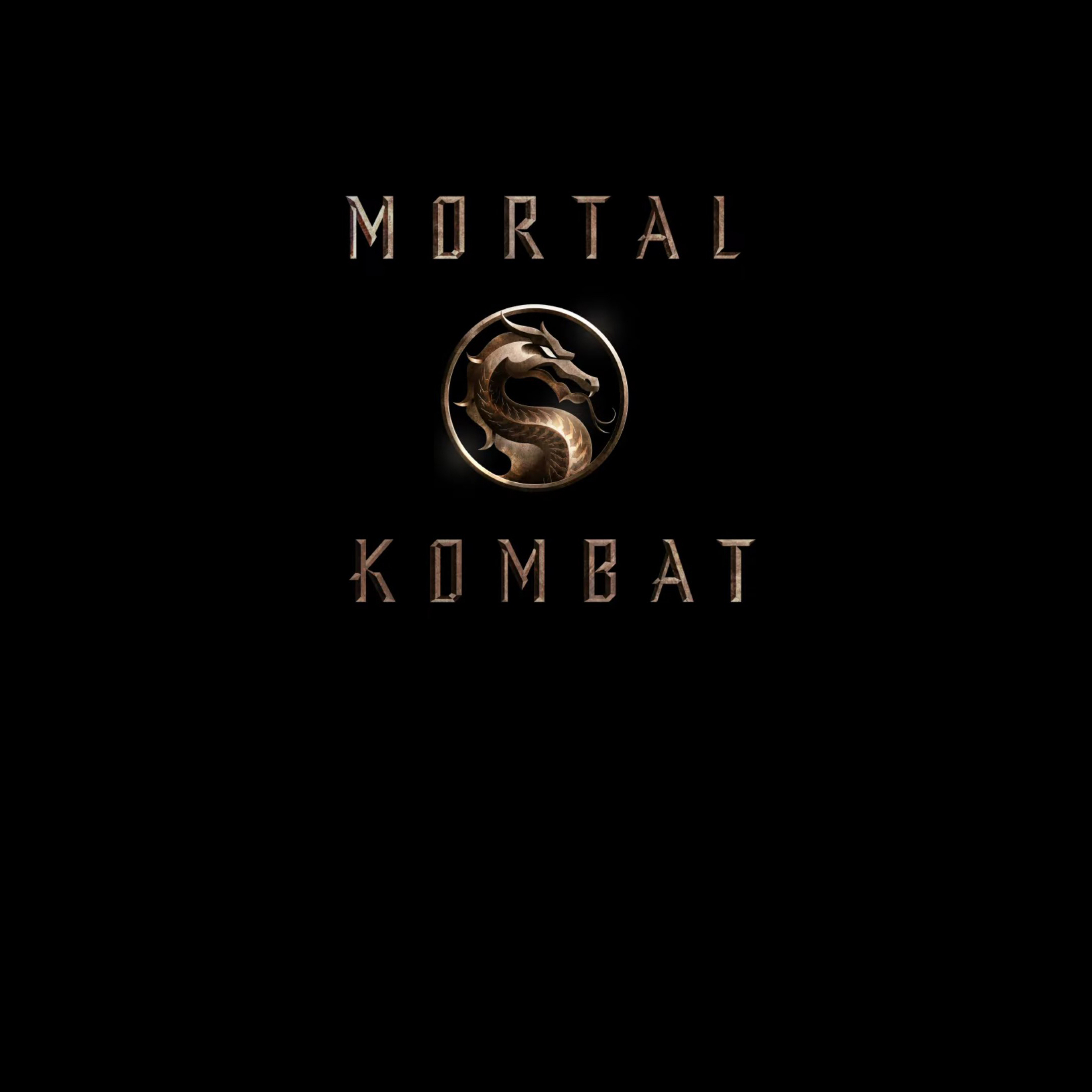 2932x2932 Mortal Kombat Movie Logo Ipad Pro Retina Display Wallpaper