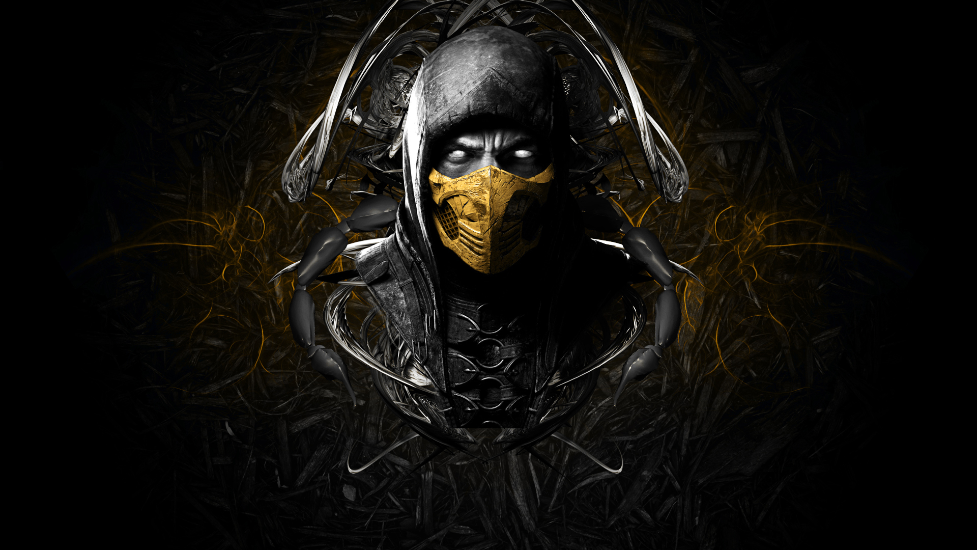 mortal kombat x, scorpion, face Wallpaper, HD Games 4K Wallpapers, Images,  Photos and Background - Wallpapers Den