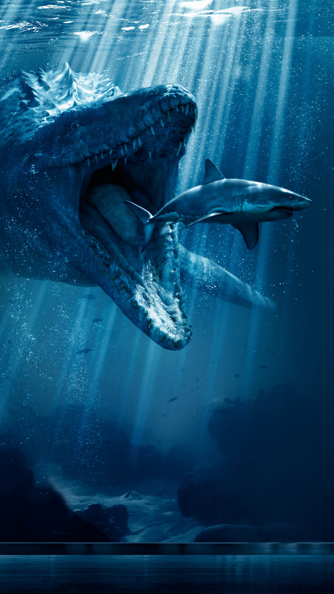 1080x19 Mosasaurus Shark Snack Poster From Jurassic World 18 Iphone 7 6s 6 Plus And Pixel Xl One Plus 3 3t 5 Wallpaper Hd Movies 4k Wallpapers Images Photos And Background Wallpapers Den