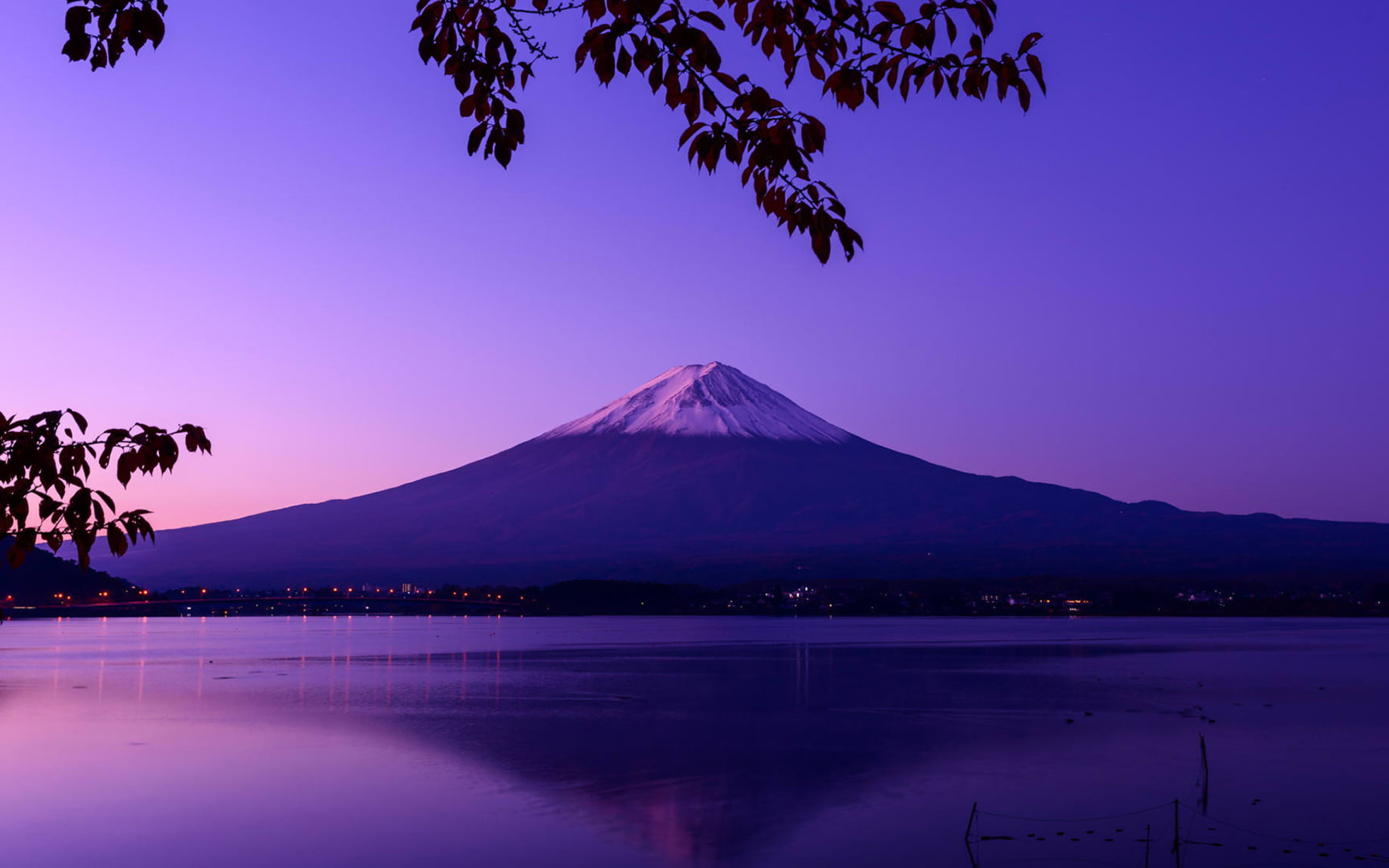2880x1800 Mount Fuji Nightscape Macbook Pro Retina Wallpaper, HD Nature