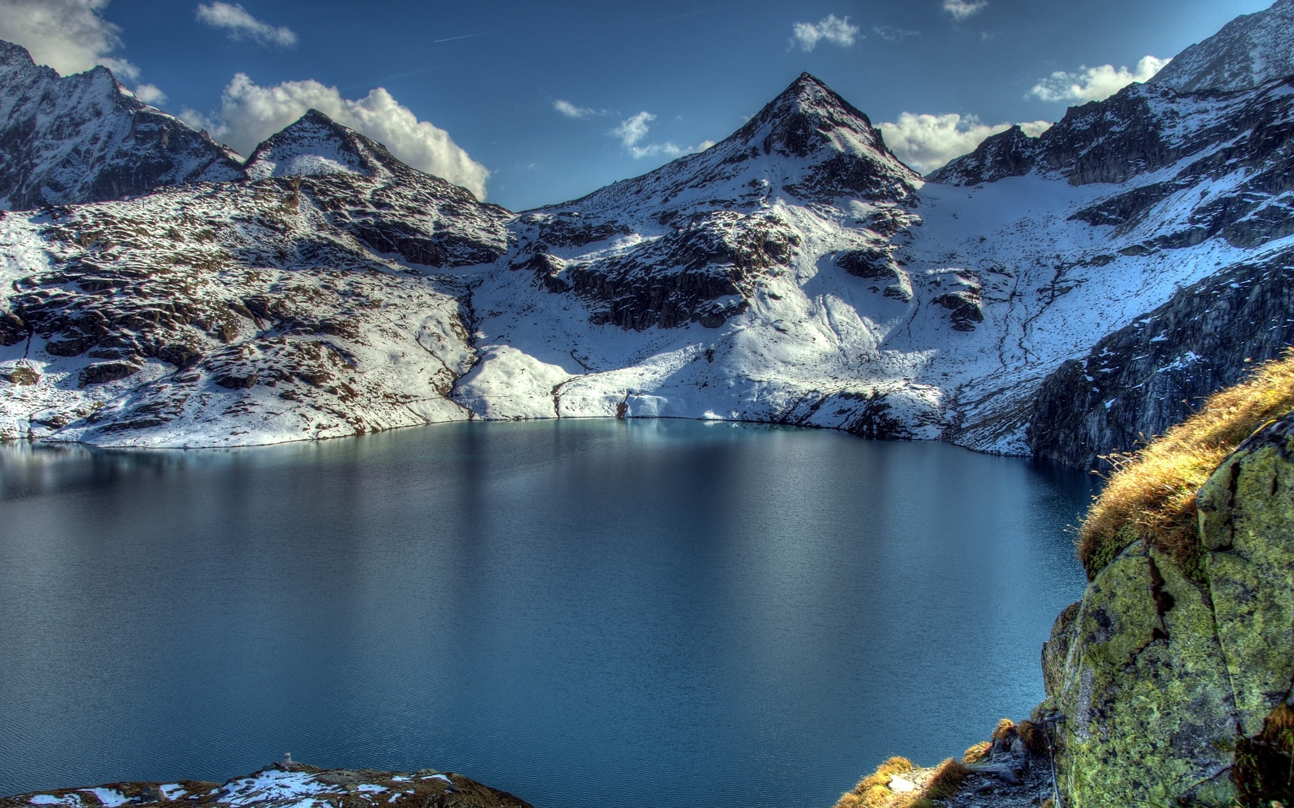 mountain, lake, peaks Wallpaper, HD Nature 4K Wallpapers, Images