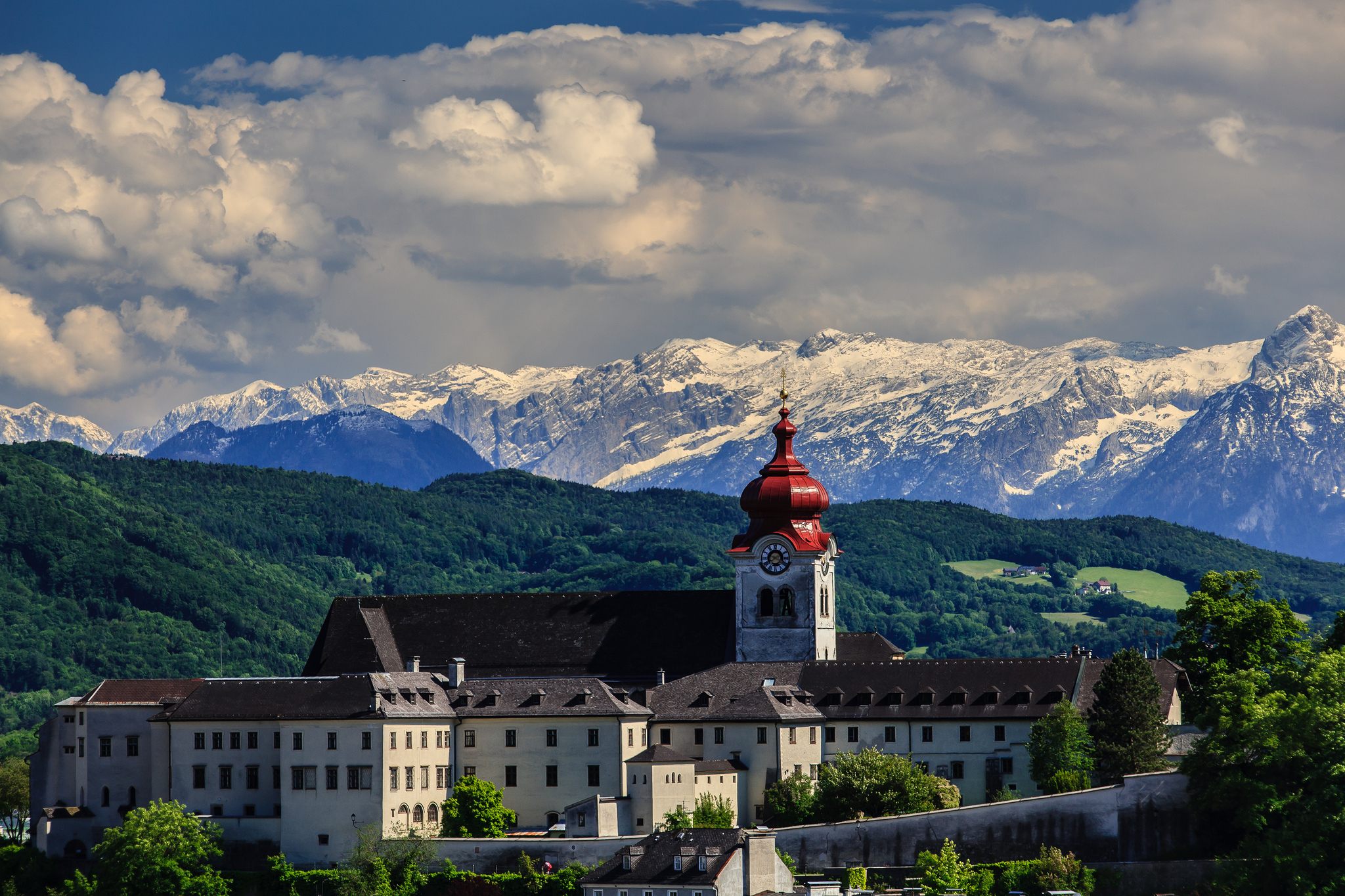 mountains, monastery, abbey Wallpaper, HD City 4K Wallpapers, Images