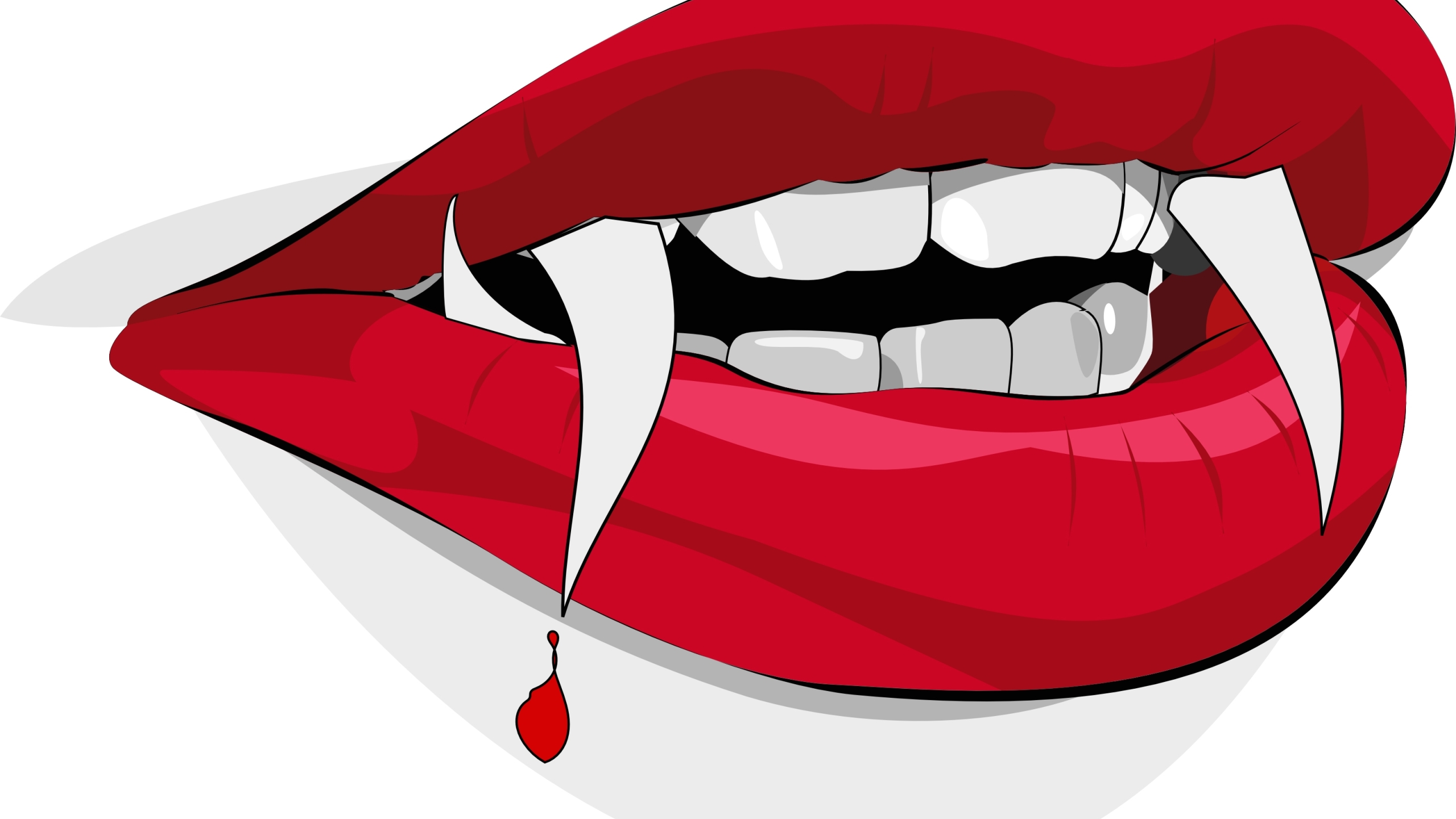 2560x1440 mouth, jaw, teeth 1440P Resolution Wallpaper, HD Vector 4K ...