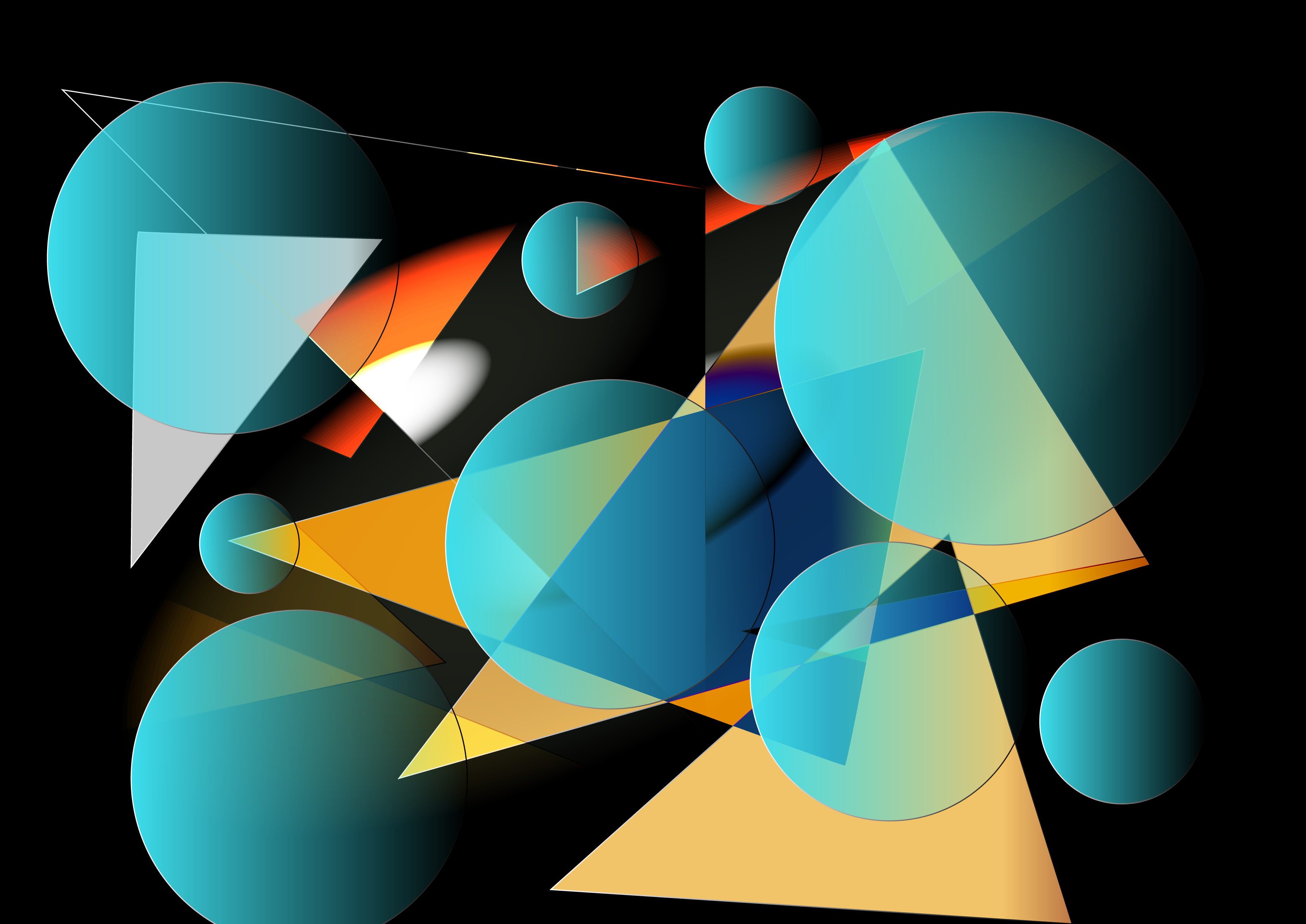 Geometric 3d Shapes Wallpaper