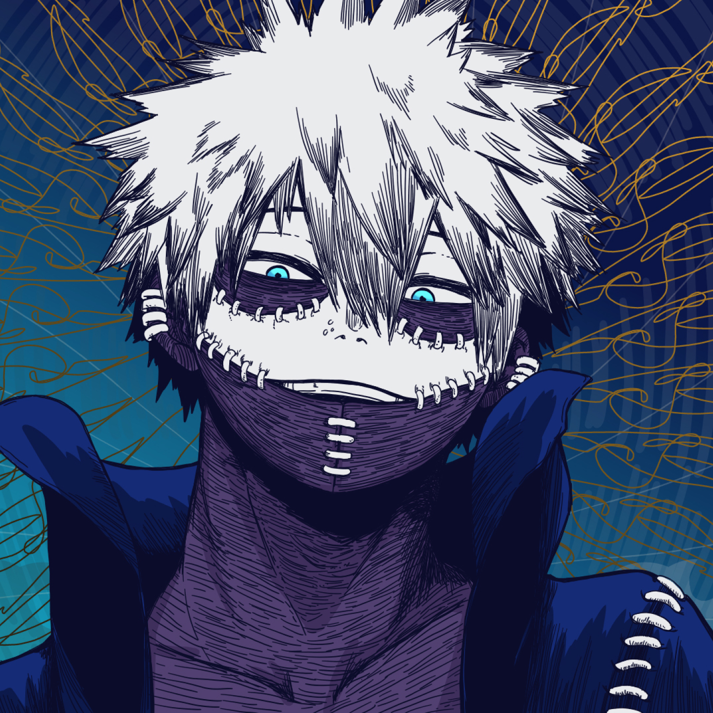 1440x1440 My Hero Academia Hd Dabi Art 1440x1440 Resolution Wallpaper