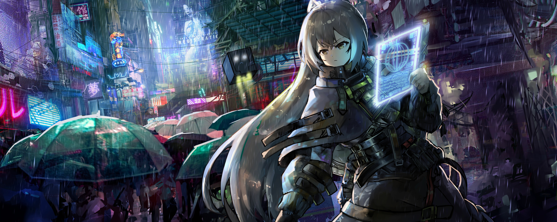 1920x768 Resolution Nanashi Mumei Cyberpunk Virtual Youtuber 1920x768 — free download
