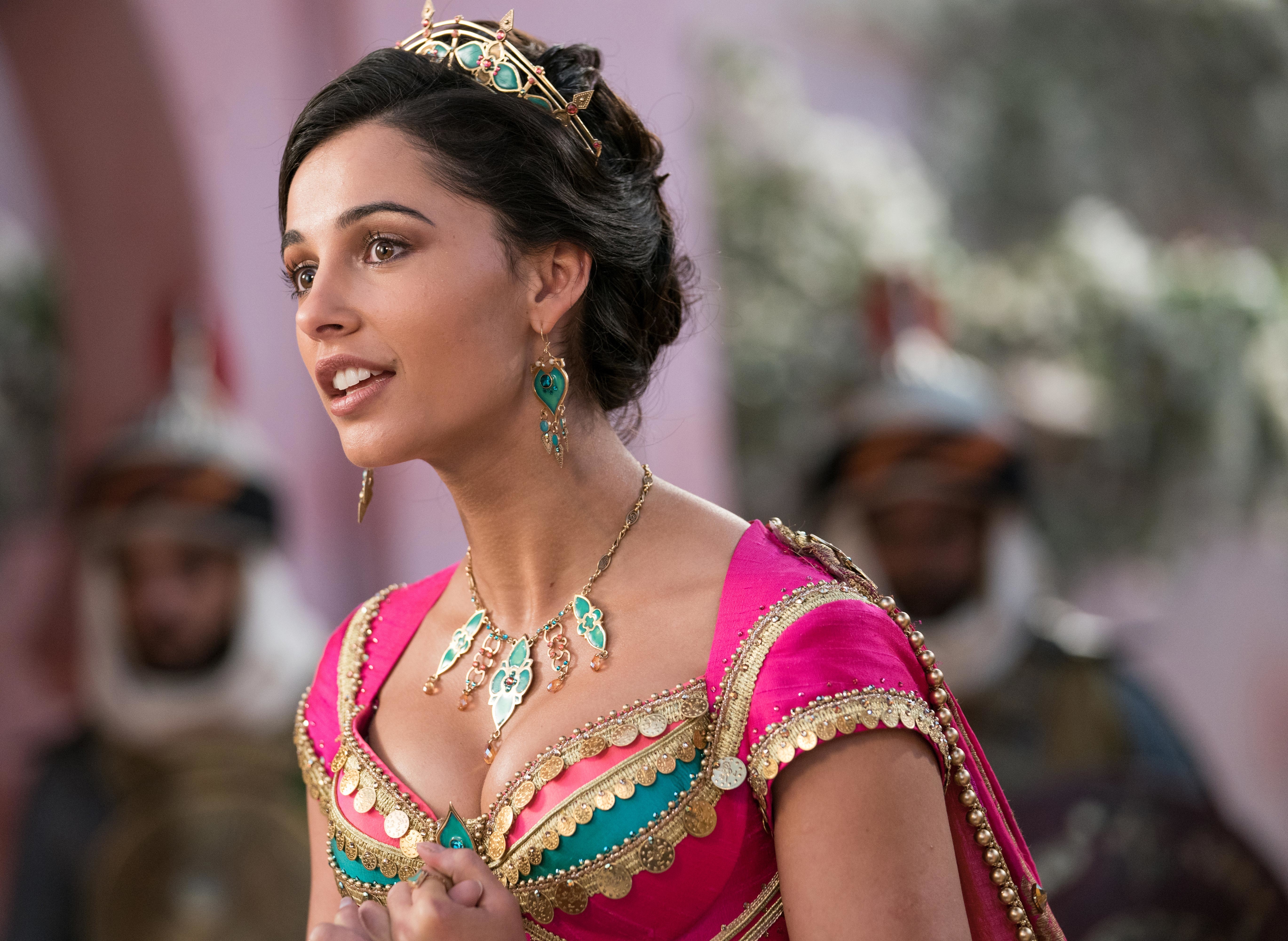 Naomi Scott As Jasmine In Aladdin Movie Wallpaper Hd Movies 4k Wallpapers Images Photos And 