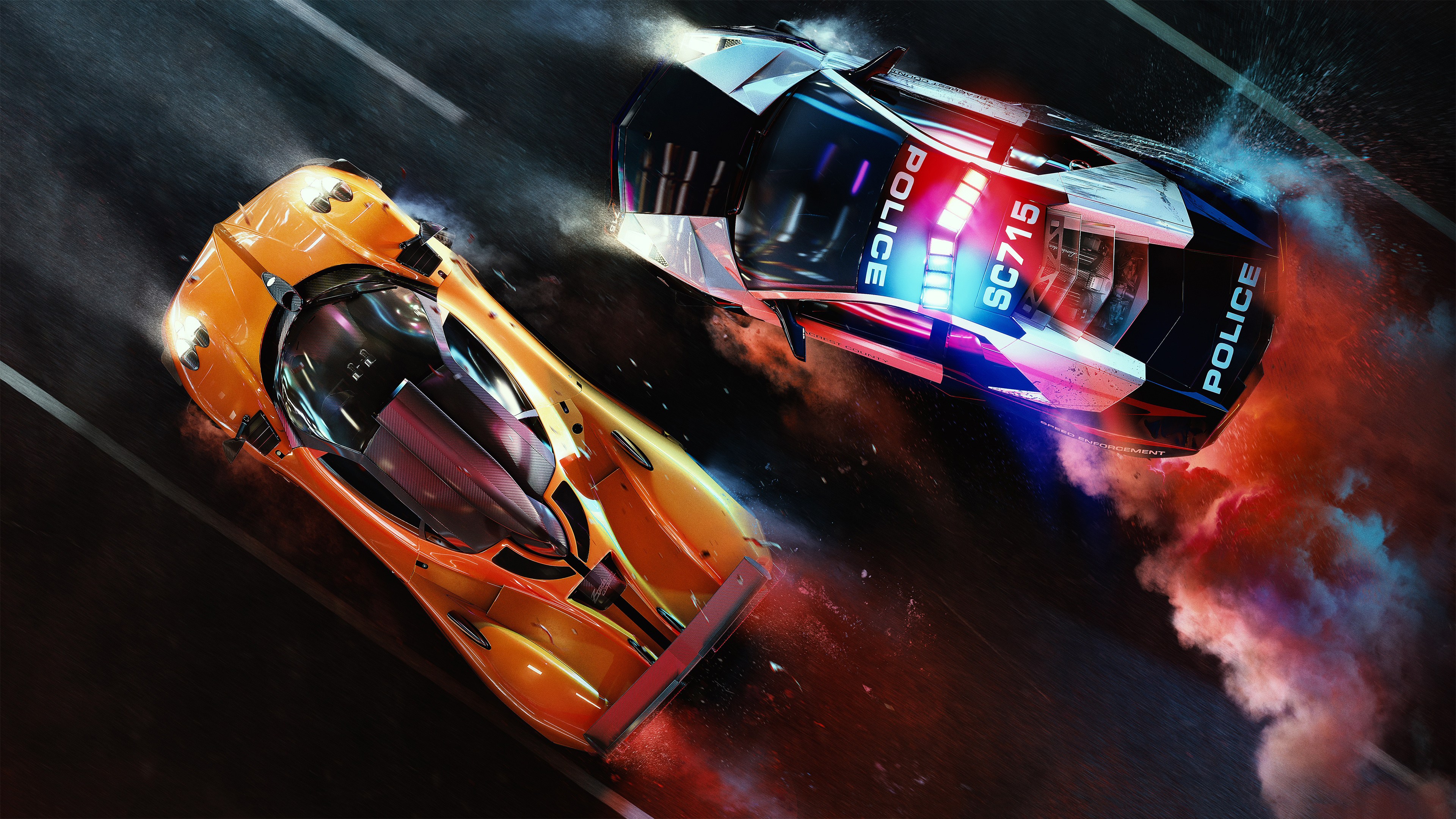 Need for Speed Hot Pursuit Police Chase Wallpaper, HD Games 4K