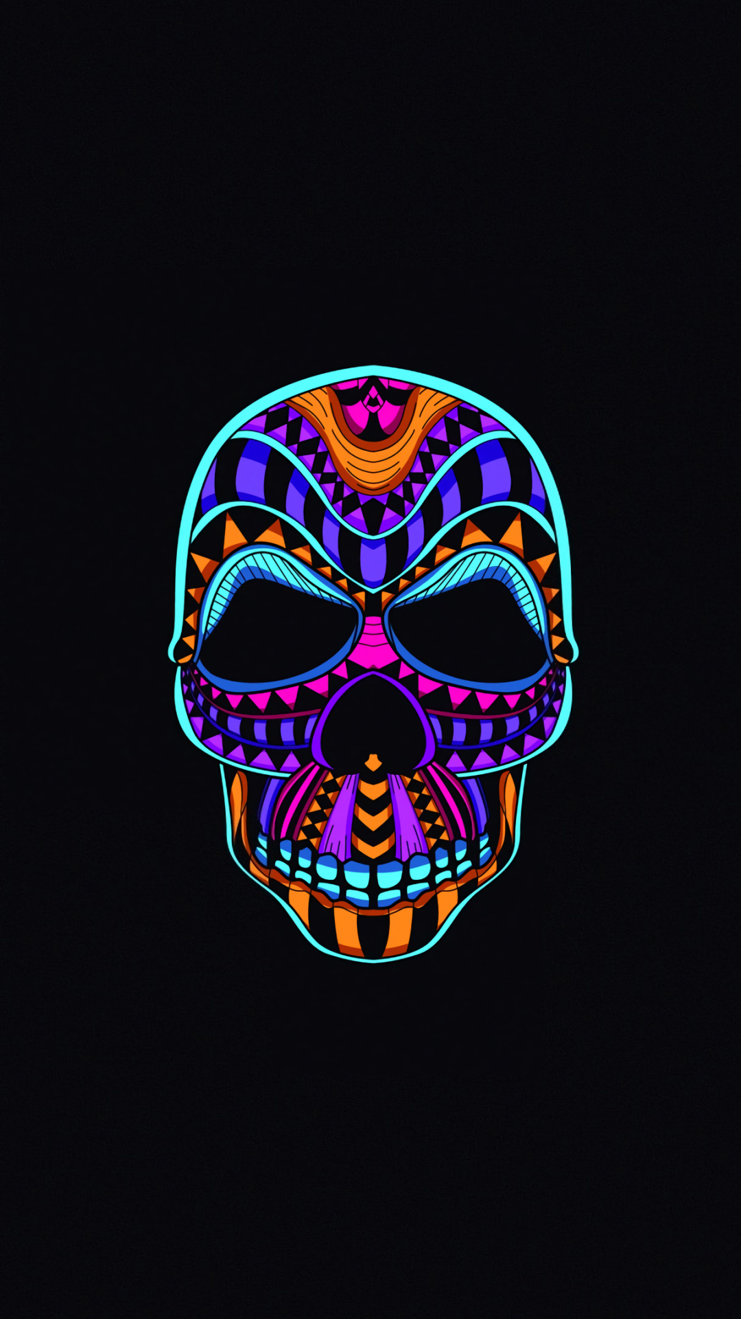 1080x19 Neon Color Minimalist Skull Iphone 7 6s 6 Plus And Pixel Xl One Plus 3 3t 5 Wallpaper Hd Minimalist 4k Wallpapers Images Photos And Background Wallpapers Den