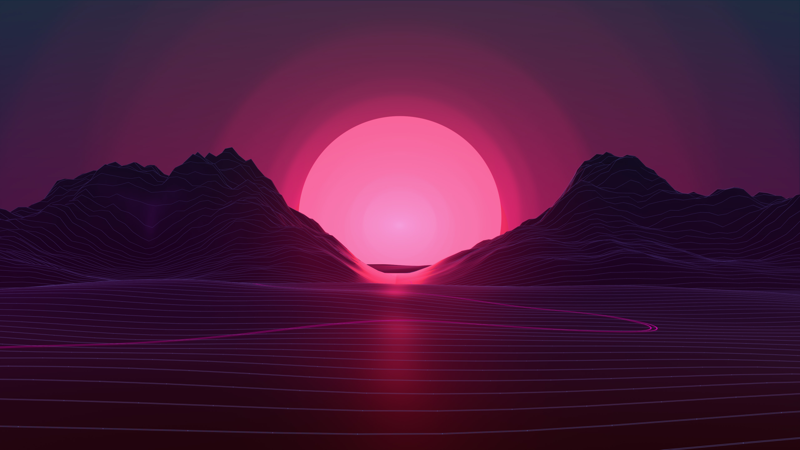 2560x1440 Neon Sunset 1440P Resolution Wallpaper, HD Artist 4K Wallpapers,  Images, Photos and Background - Wallpapers Den