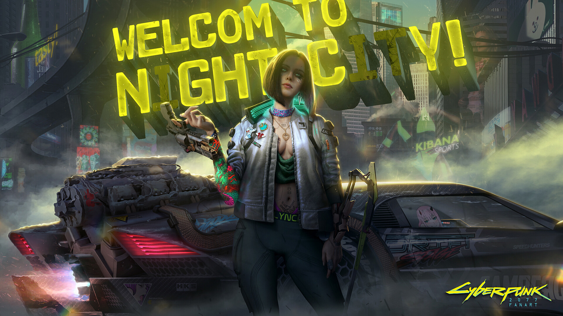 Neon Welcome To Night City Cyberpunk 2077 Wallpaper Hd Games 4k Wallpapers Images Photos And Background Tons of awesome cyberpunk 2077 hd wallpapers to download for free. night city cyberpunk 2077 wallpaper hd
