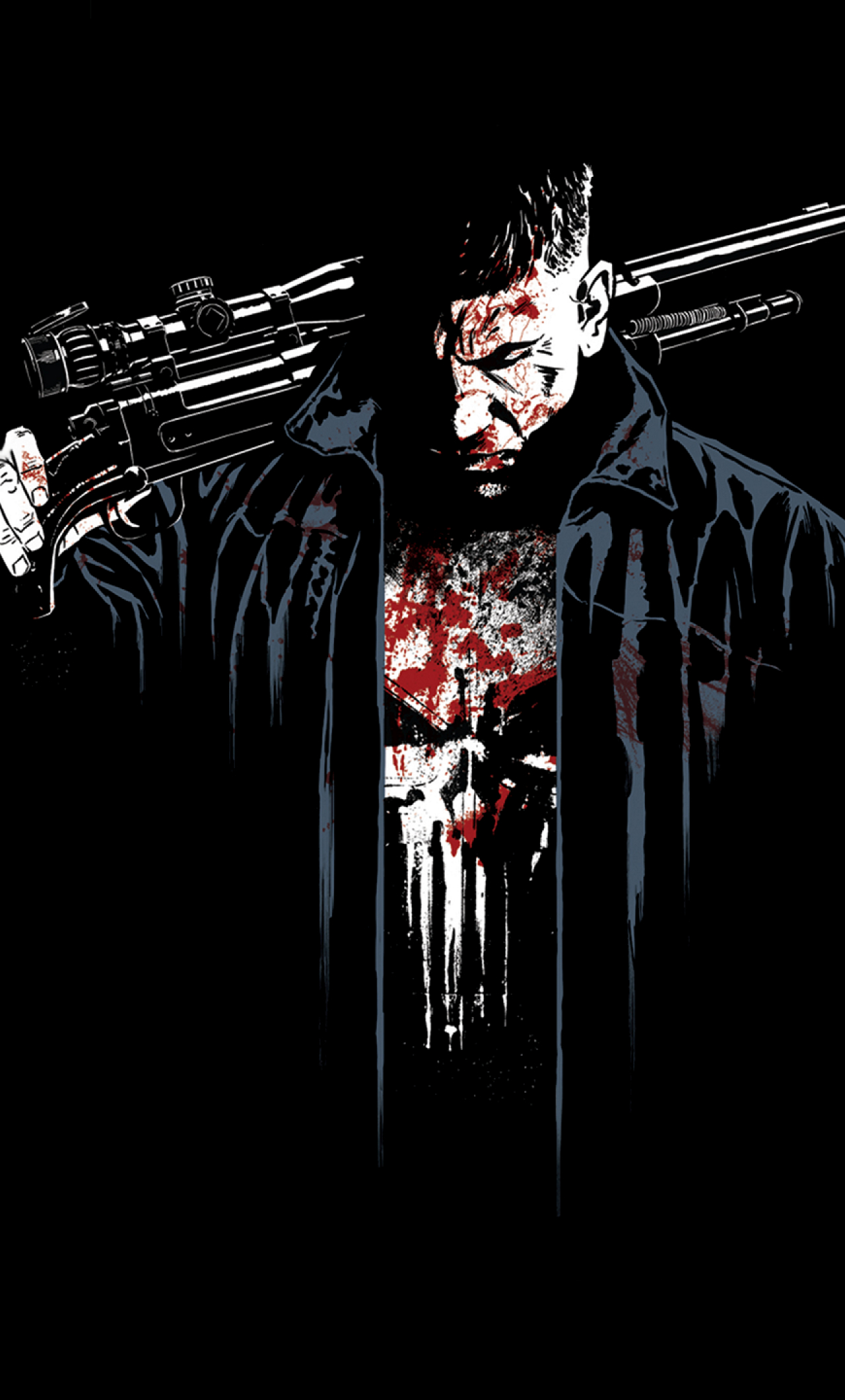 Netflix The Punisher Jon Bernthal Art, Full HD 2K Wallpaper