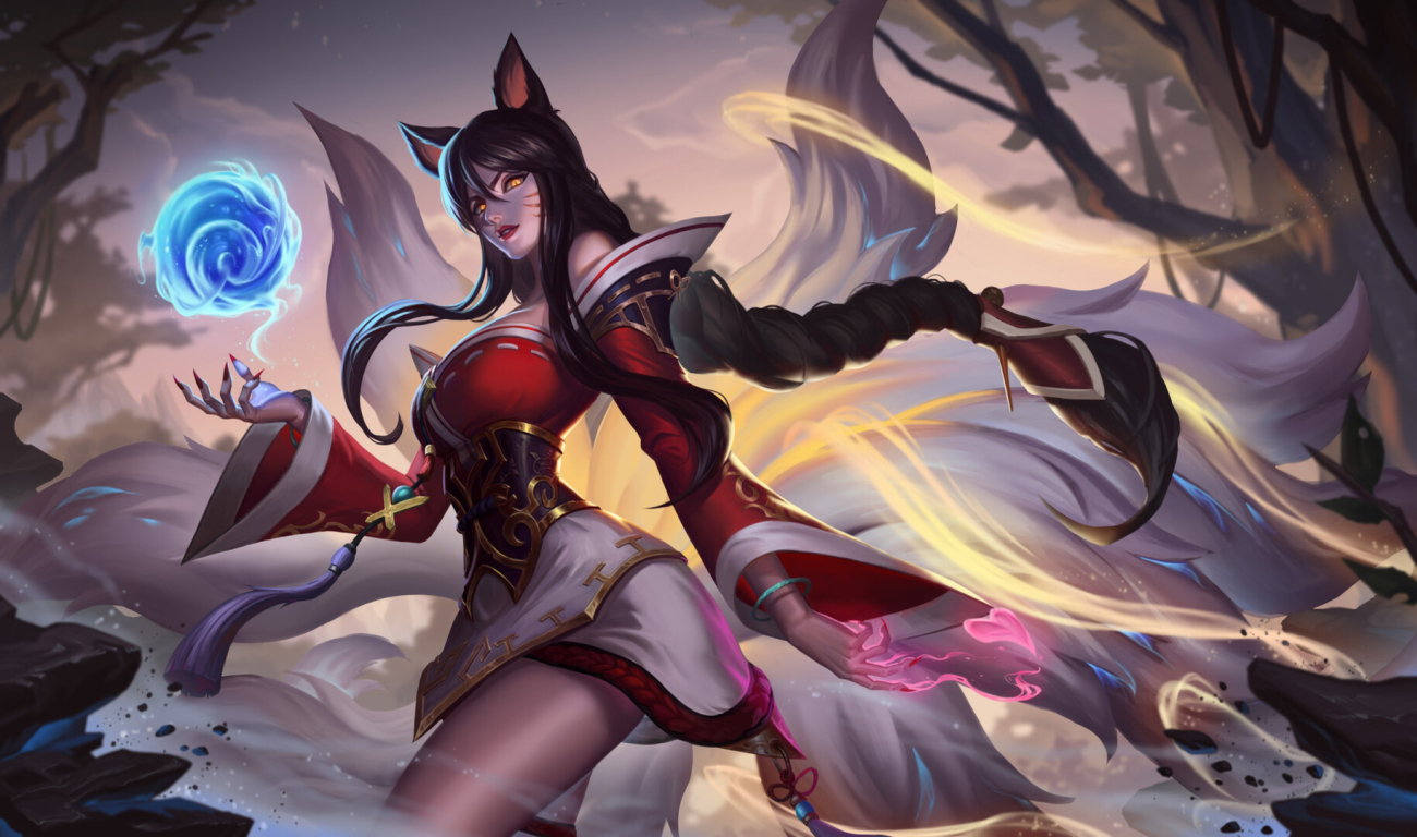 1. Ahri and girl with blue hair - League of Legends Wiki - wide 10