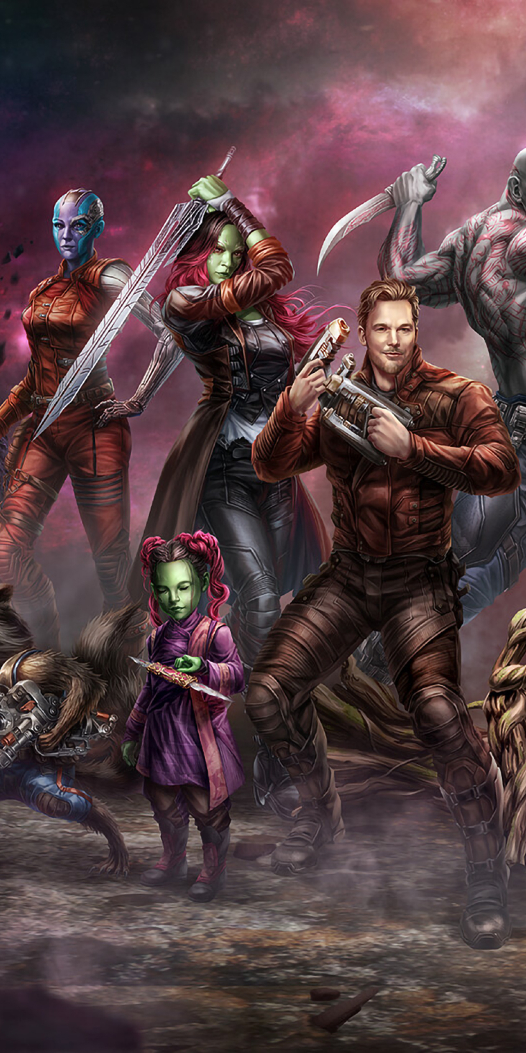 1080x2160 New Guardians Of Galaxy One Plus 5thonor 7xhonor View 10lg