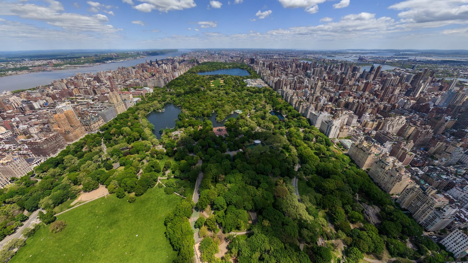 1600x900 Resolution new york, central park, top view 1600x900 ...