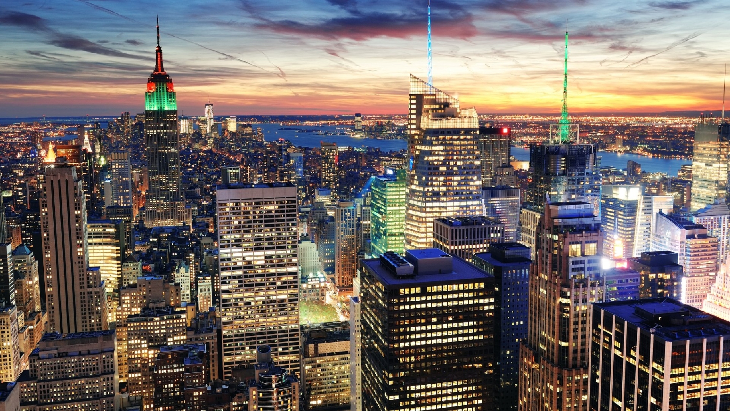 2560x1440 new york, city, top view 1440P Resolution Wallpaper, HD City