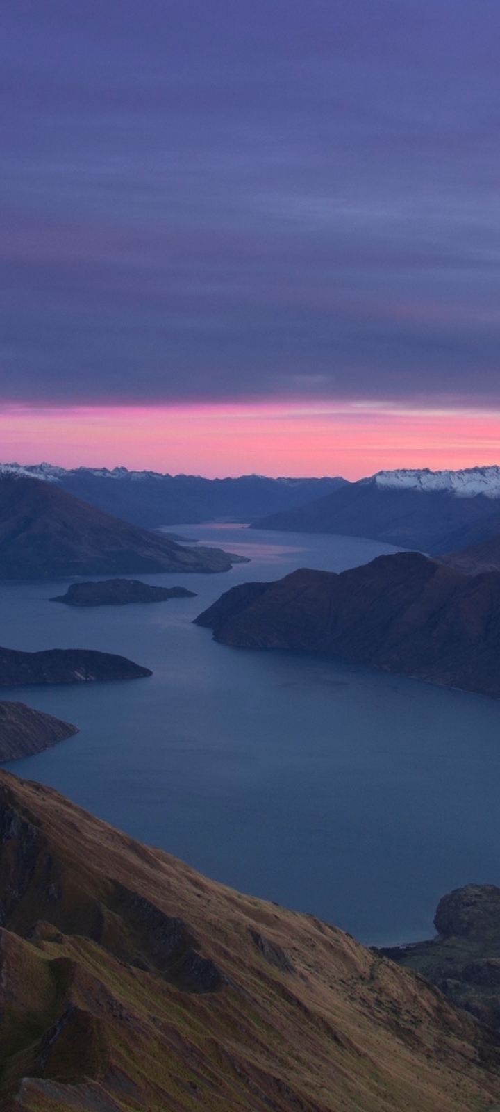 720x1600 New Zealand Mountains Dawn Lake 720x1600  
