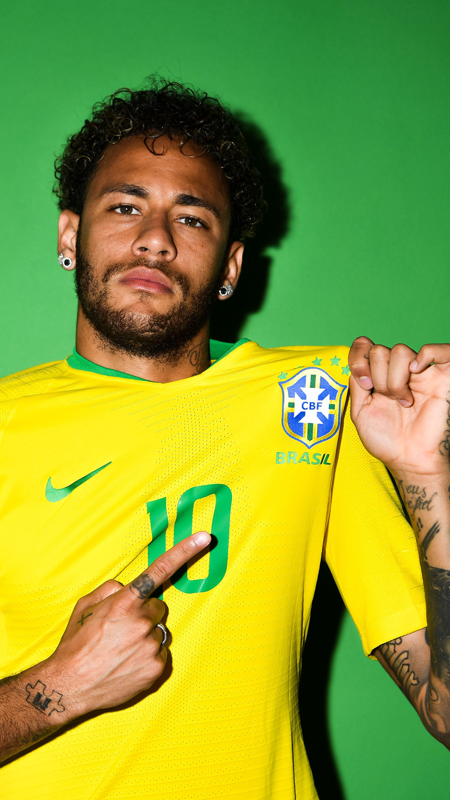 Neymar Brazil Jersey Wallpaper