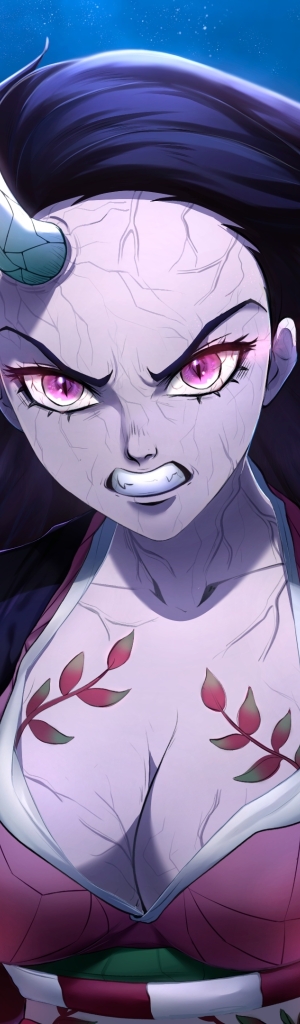 300x1024 Resolution Nezuko Kamado Angry Demon Slayer Art 300x1024 Resolution Wallpaper 2230