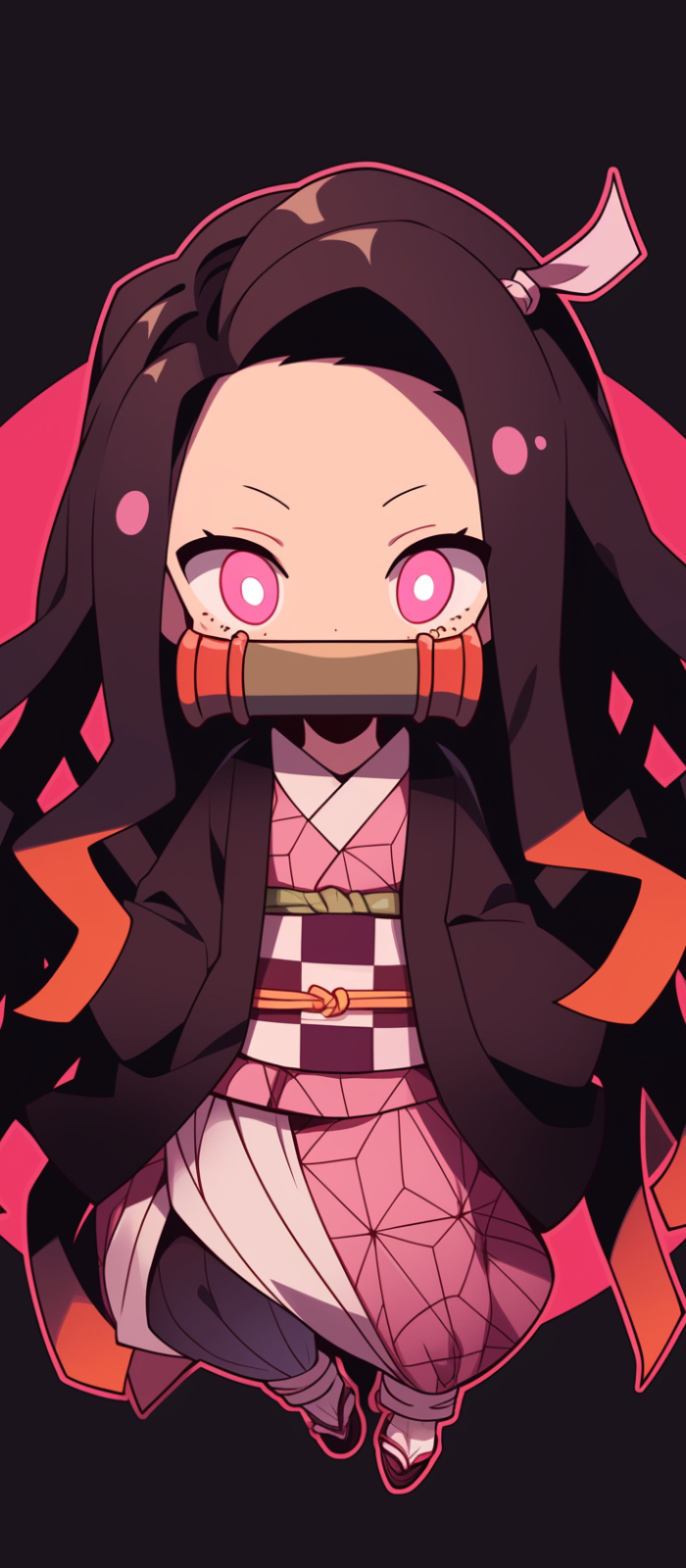 700x1600 Resolution Nezuko Kamado Cute Demon Slayer 700x1600 Resolution ...