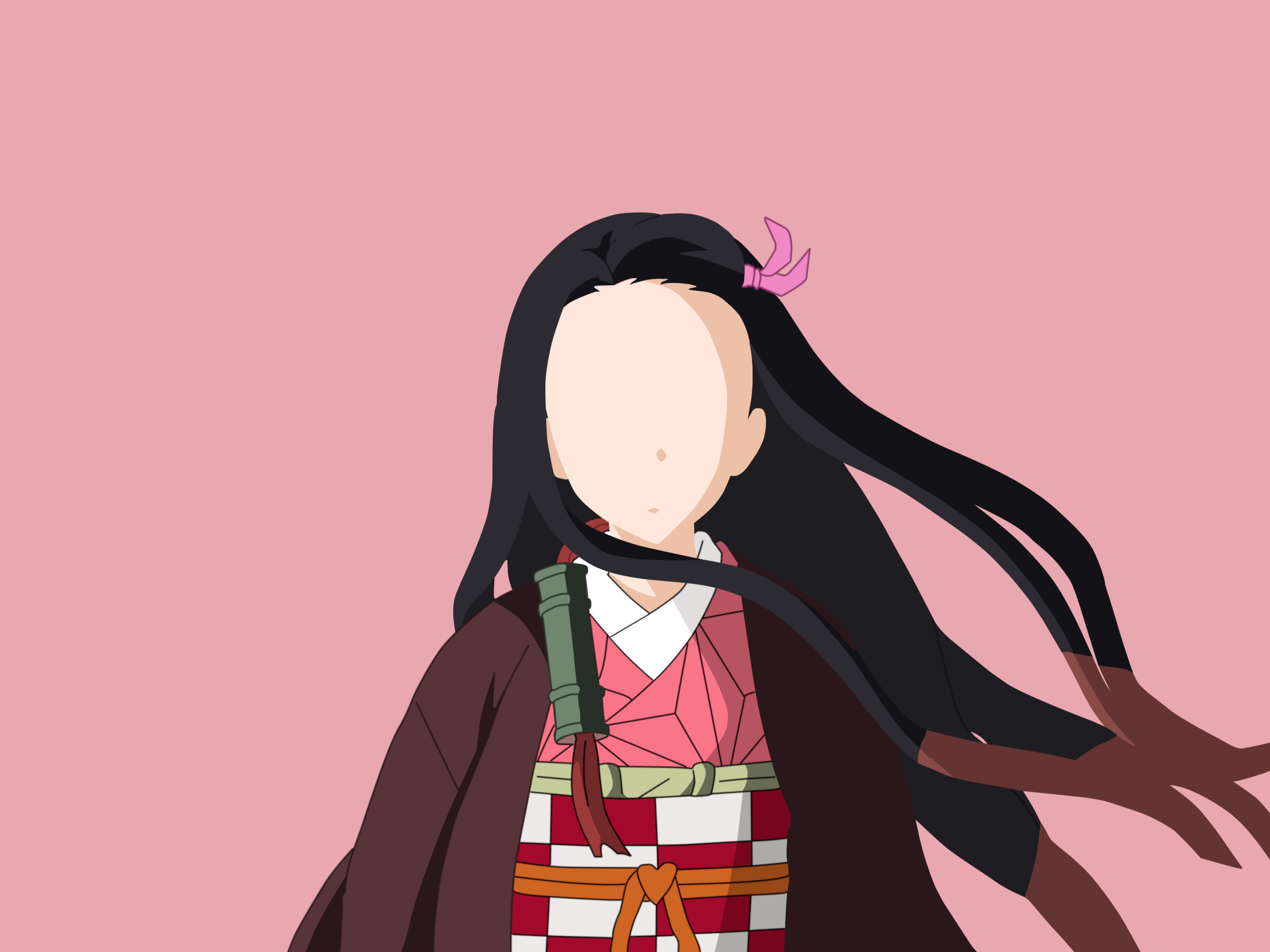 3200x2400 Resolution Nezuko Kamado Demon Slayer Hd Minimal 3200x2400