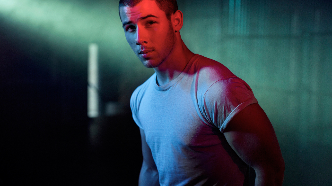 1366x768 Resolution nick jonas, actor, t-shirt 1366x768 Resolution 