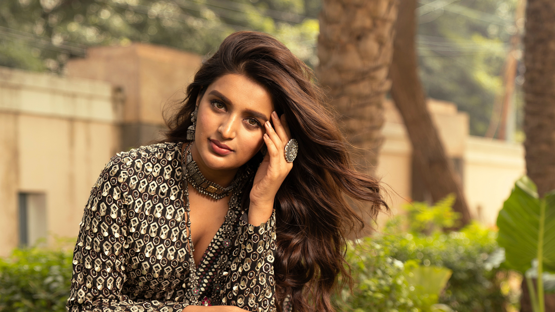 1920x1080 Nidhhi Agerwal Actress 1080P Laptop Full HD Wallpaper, HD Indian  Celebrities 4K Wallpapers, Images, Photos and Background - Wallpapers Den