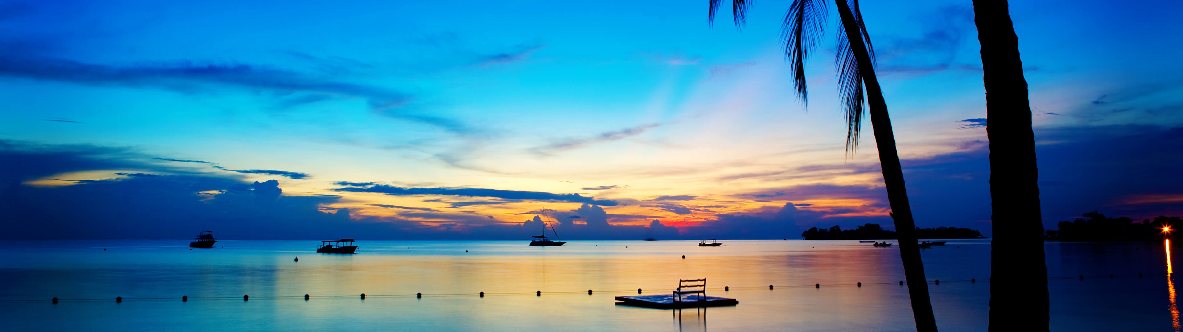 3840x1080 Resolution Night at Beach 4K 3840x1080 Resolution Wallpaper ...