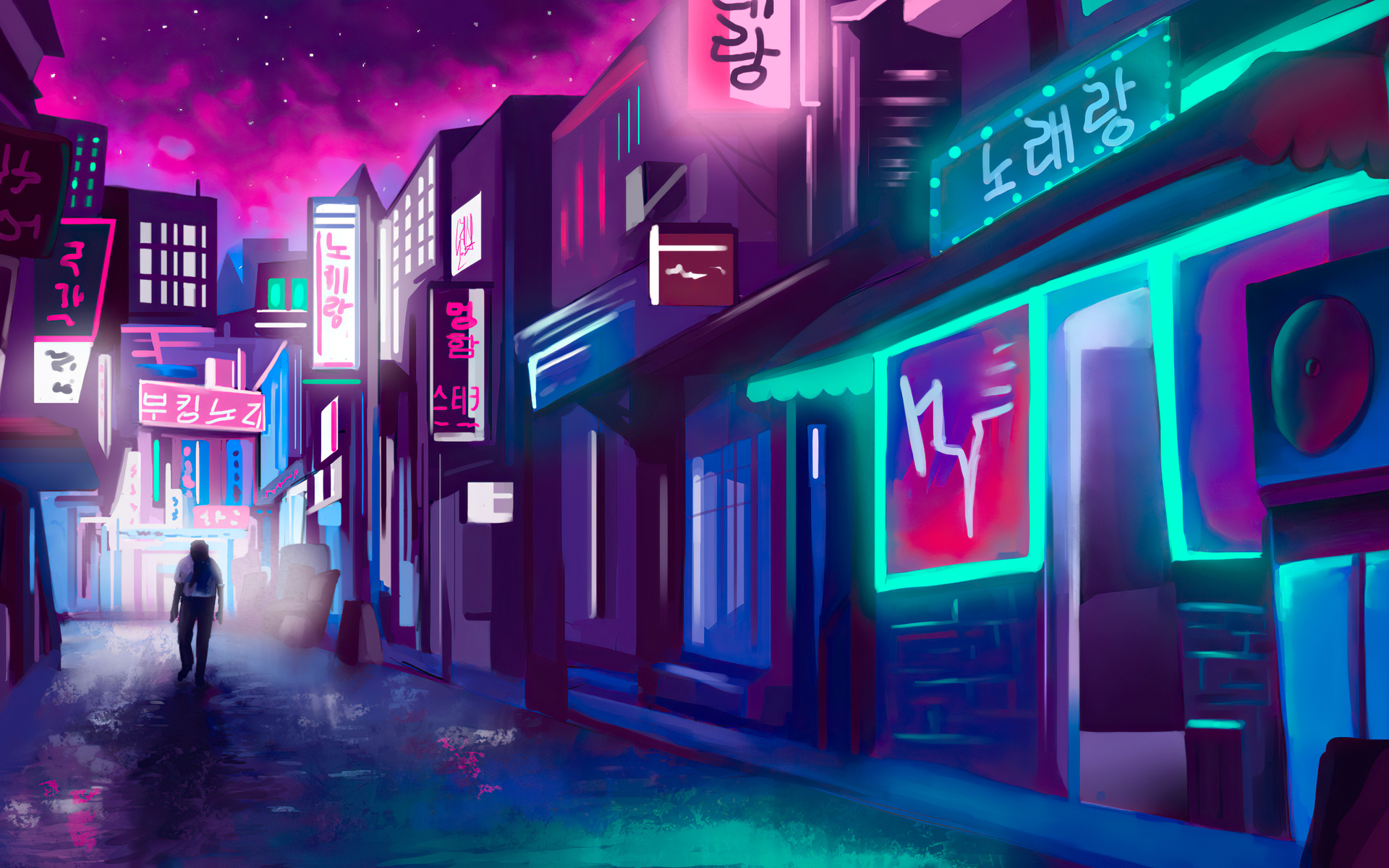 Night in Neon City Wallpaper, HD Artist 4K Wallpapers, Images, Photos and  Background - Wallpapers Den