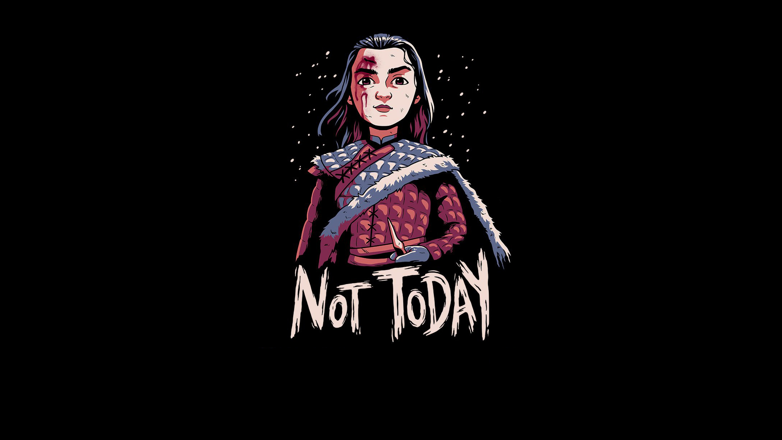 Not Today GoT Wallpaper, HD Minimalist 4K Wallpapers, Images, Photos