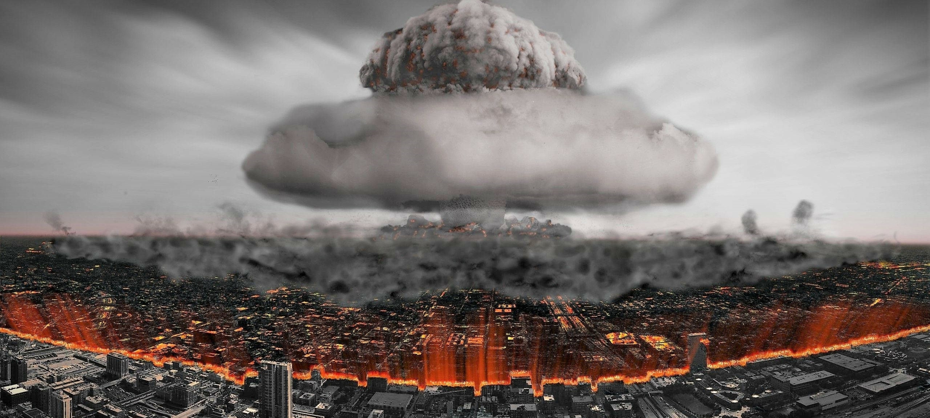 Сша смоделировали ядерный удар по россии. Конец света 2020 апокалипсис. Лос Анджелес апокалипсис атмосфера. Ядерный взрыв Хиросима арт.
