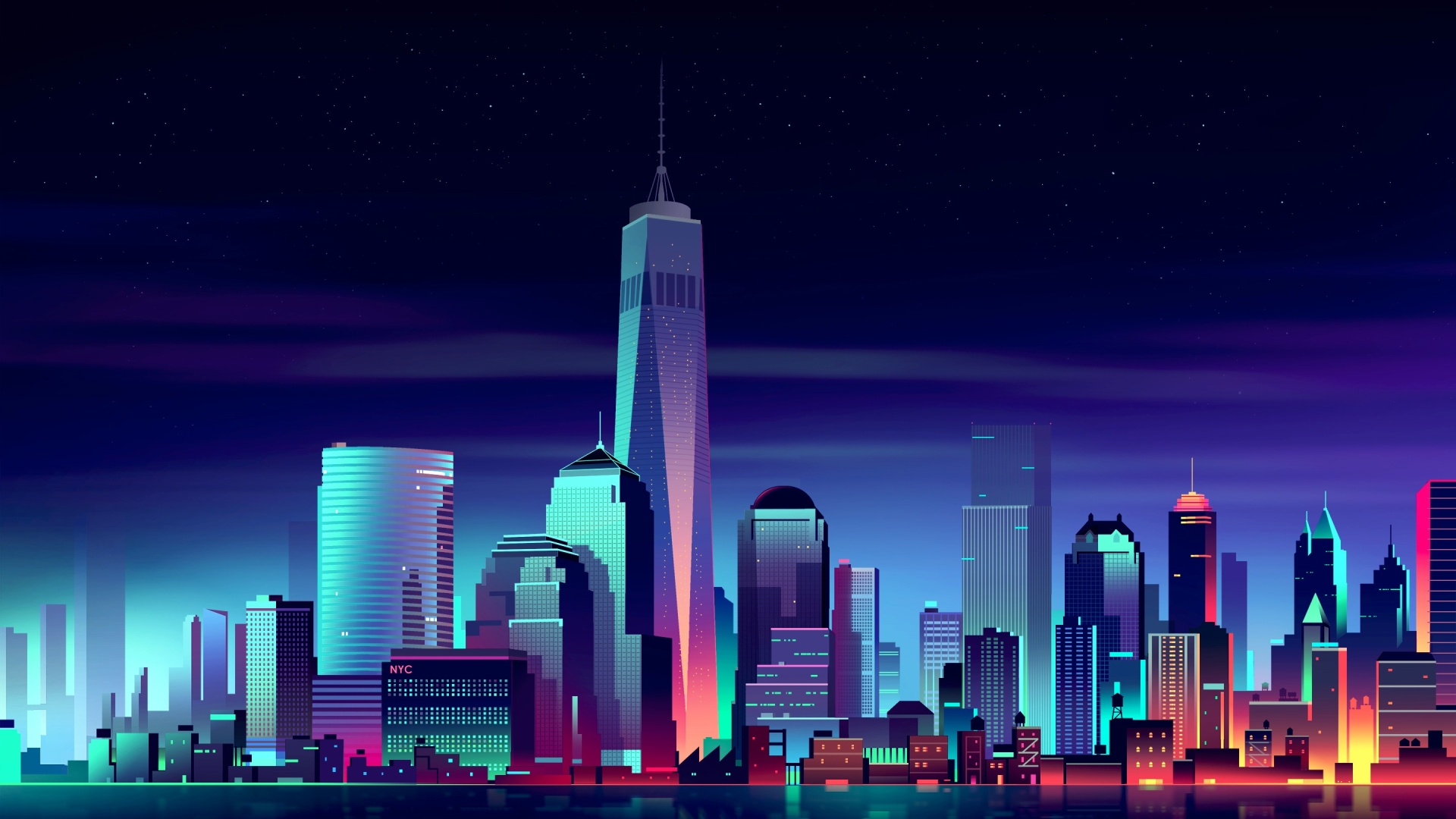 1920x1080 NYC Minimalist 1080P Laptop Full HD Wallpaper, HD Minimalist 4K  Wallpapers, Images, Photos and Background - Wallpapers Den