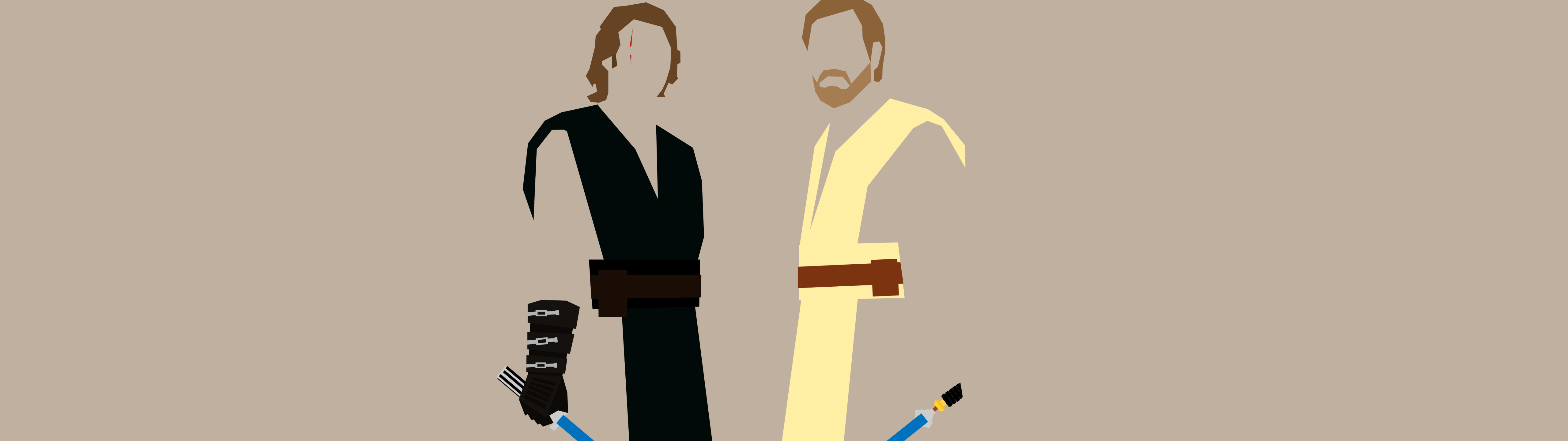 5120x1440 Obi-Wan Kenobi and Anakin Skywalker 5120x1440 Resolution Wallpaper,  HD Minimalist 4K Wallpapers, Images, Photos and Background - Wallpapers Den