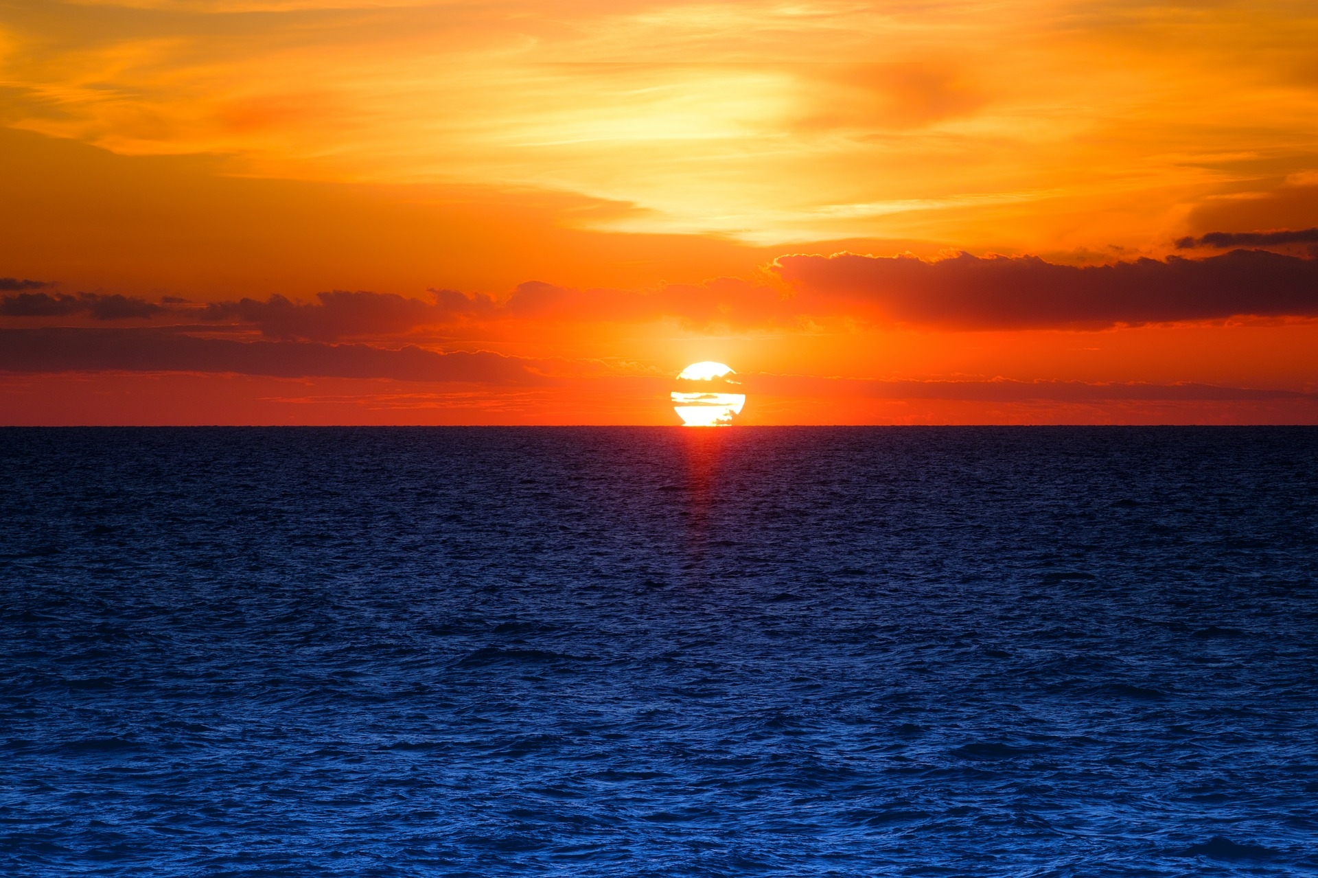 1920x1080 Resolution Ocean Sunset Photography 1080P Laptop Full HD ...