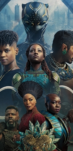 236x486 Resolution Official Black Panther Wakanda Forever 4K Poster 