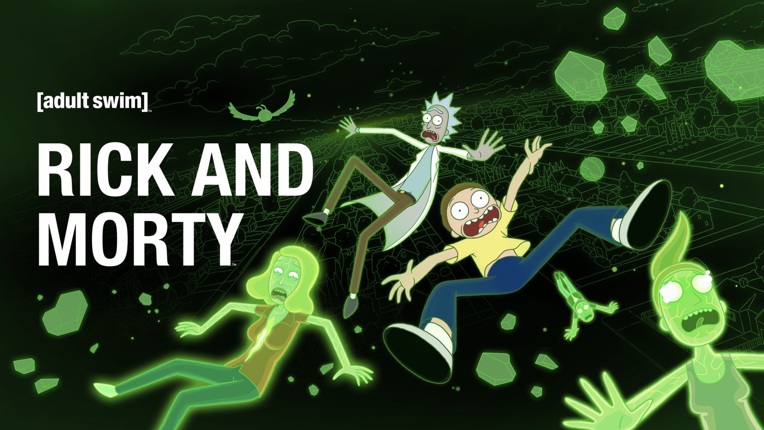 2560x1440 Resolution Official Rick and Morty Poster 1440P Resolution