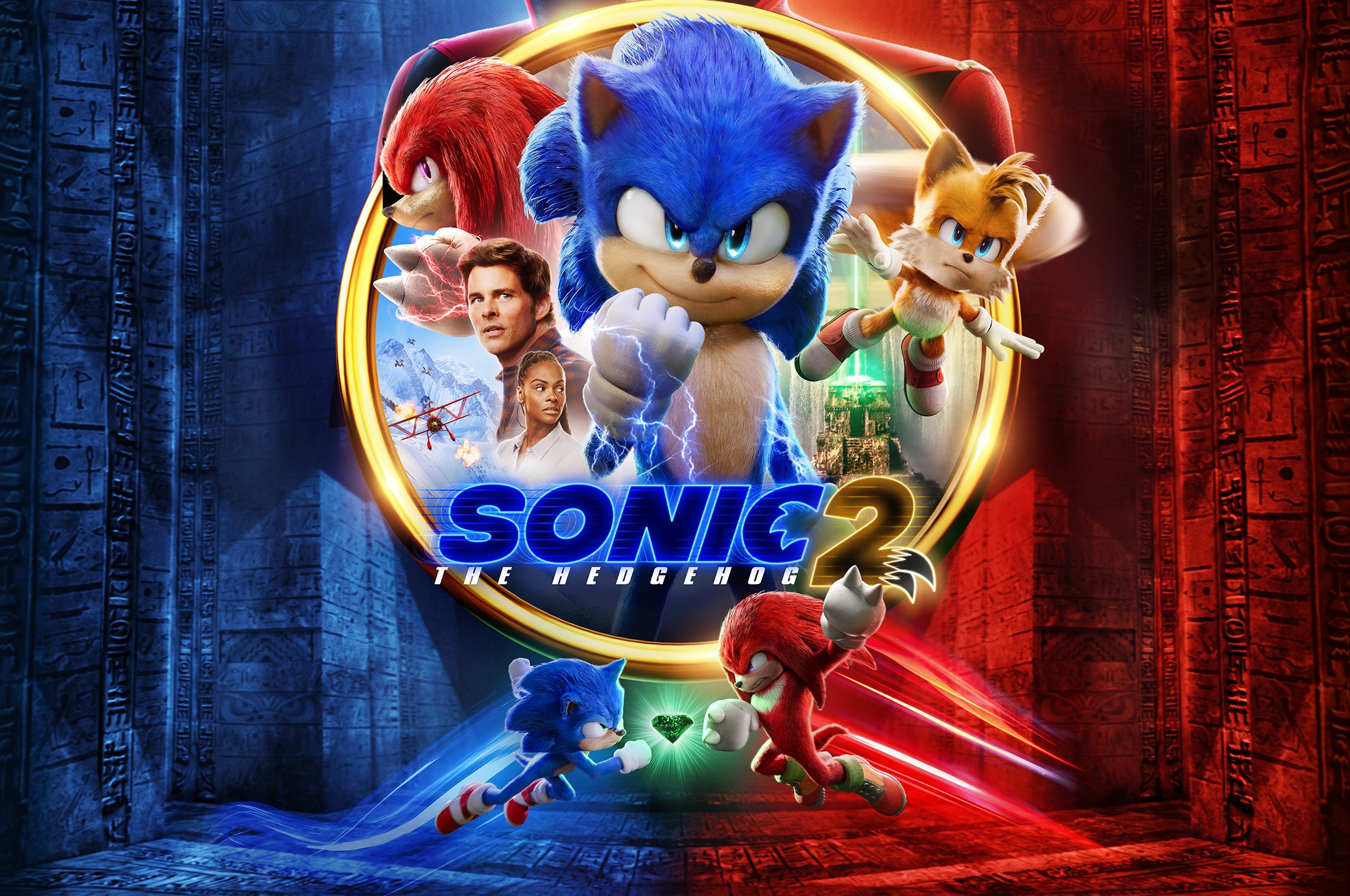 Sonic the Hedgehog Wallpaper 4K Blue background 5K Movies 7933