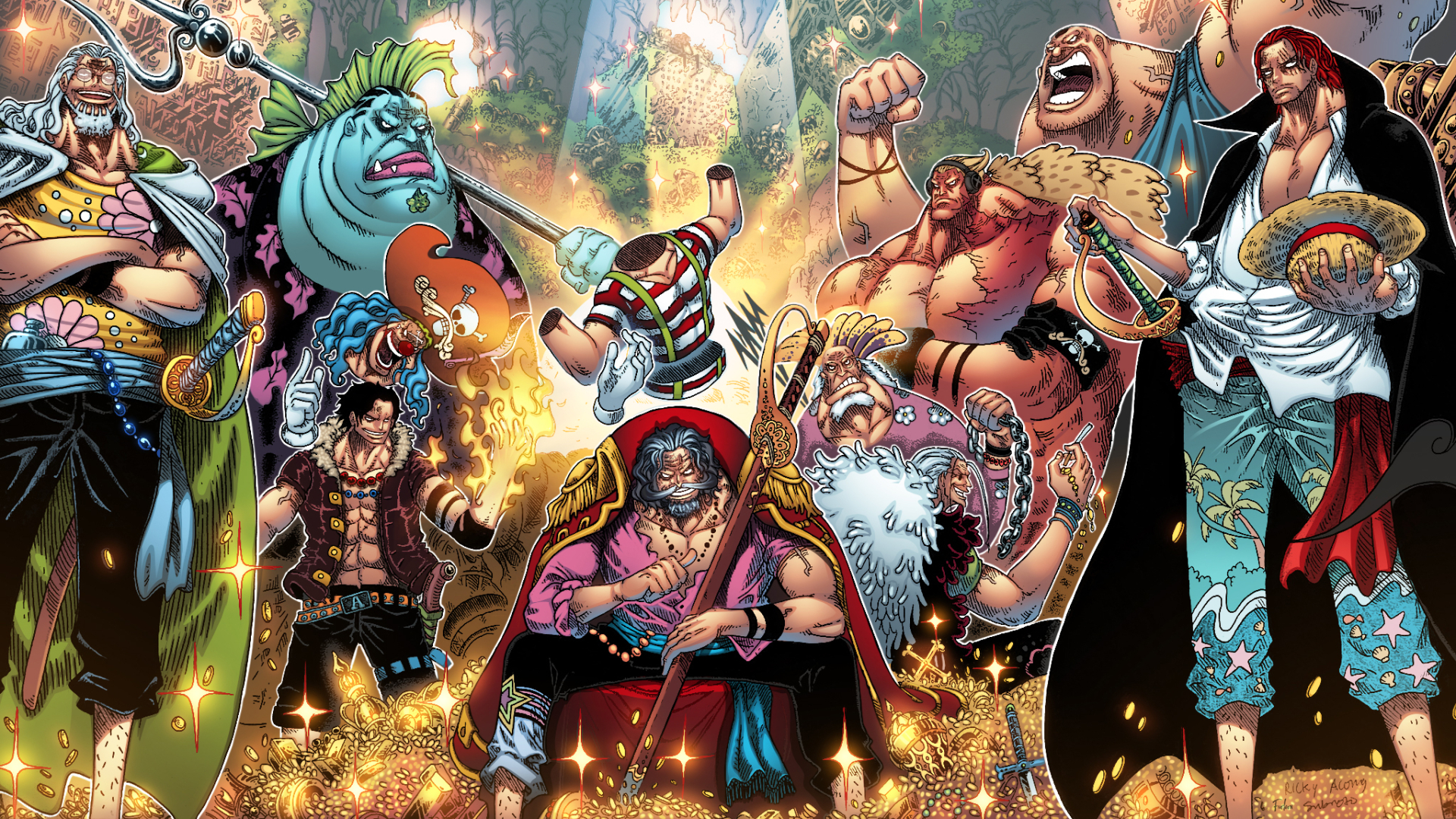1920x1080 One Piece HD Poster Art 1080P Laptop Full HD Wallpaper, HD Anime  4K Wallpapers, Images, Photos and Background - Wallpapers Den