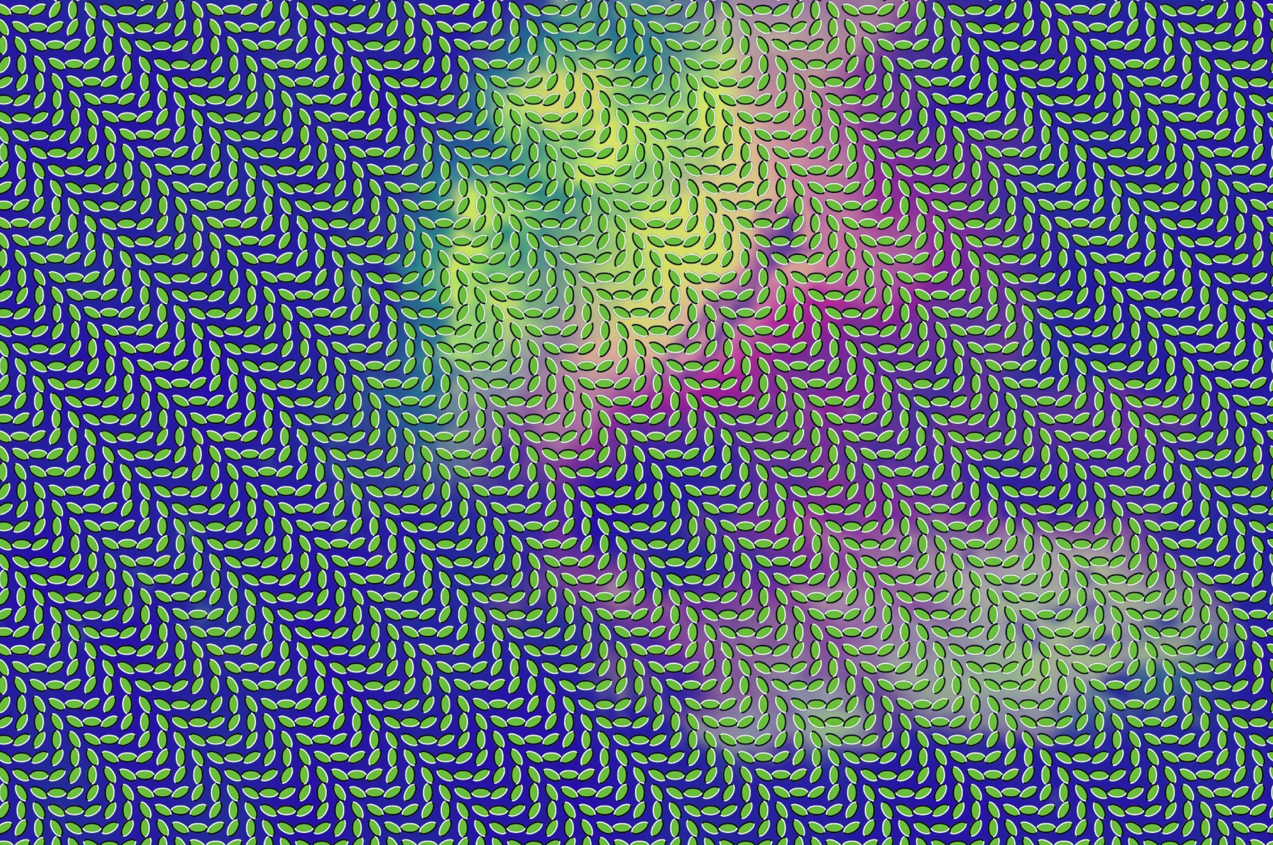 Движущаяся картина 3. Merriweather Post Pavilion. Оптические иллюзии. Фон для расслабления глаз. Фон иллюзия.