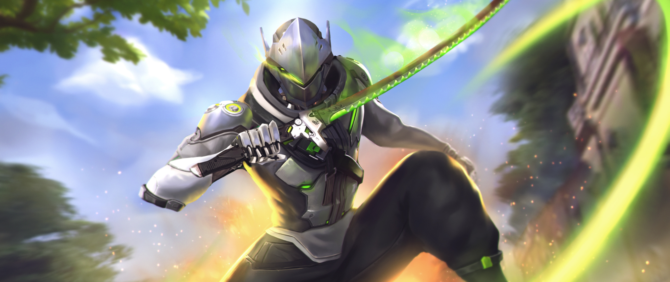 2560x1080 Overwatch Genji 2560x1080 Resolution Wallpaper Hd Games 4k Wallpapers Images Photos And Background Wallpapers Den