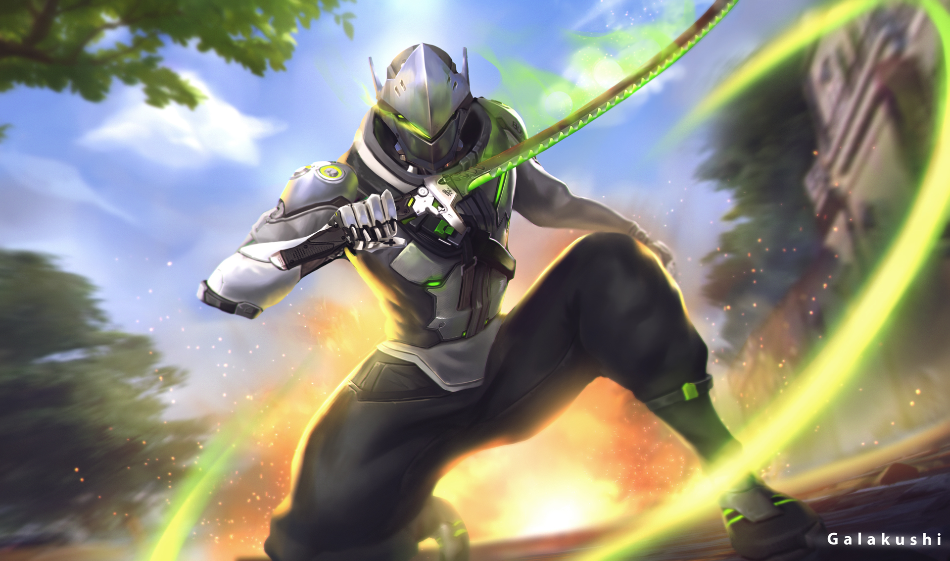 X Overwatch Genji X Resolution Wallpaper Hd Games K Wallpapers Images